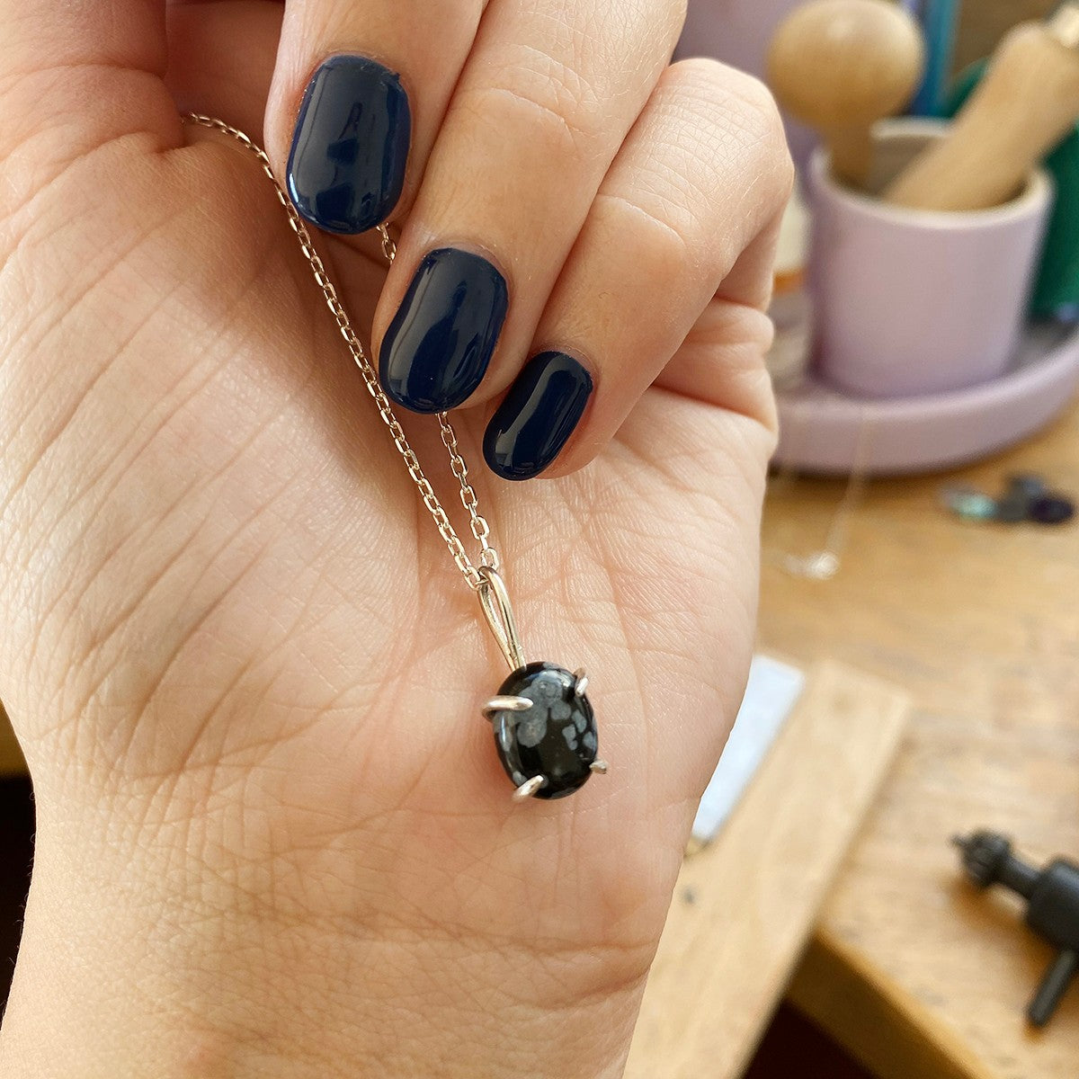 How To Make A Claw Set Cabochon Pendant