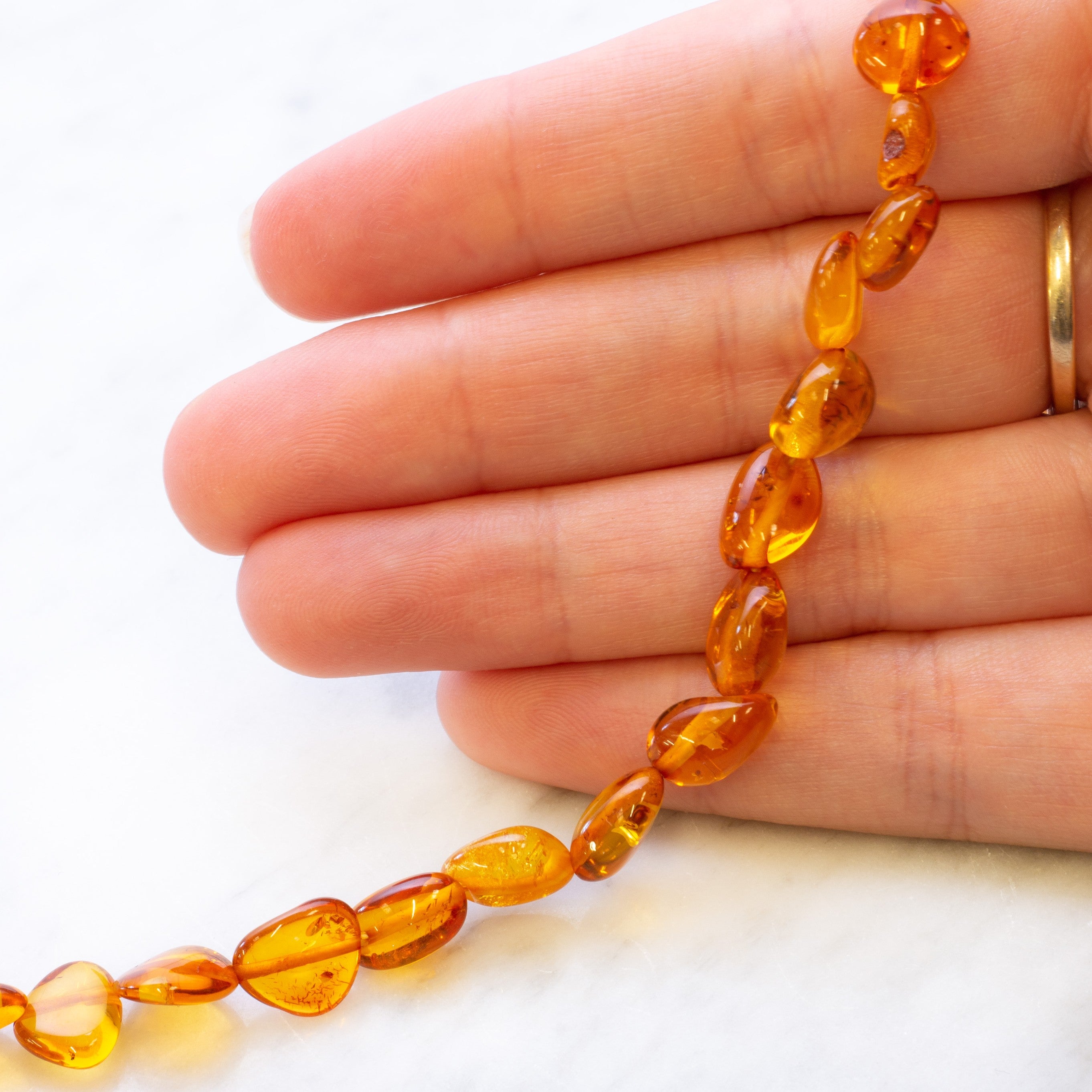 Natural Baltic Amber Nugget Beads Approx 7mm
