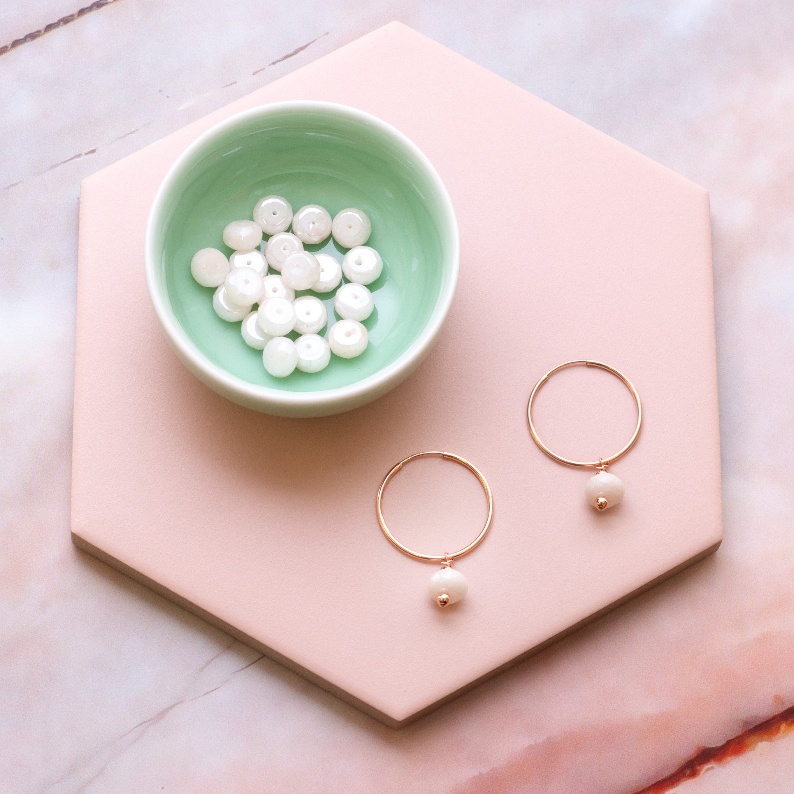 Mystic Coated White Moonstone Faceted Rondelle Beads Approx 8.5x5mm