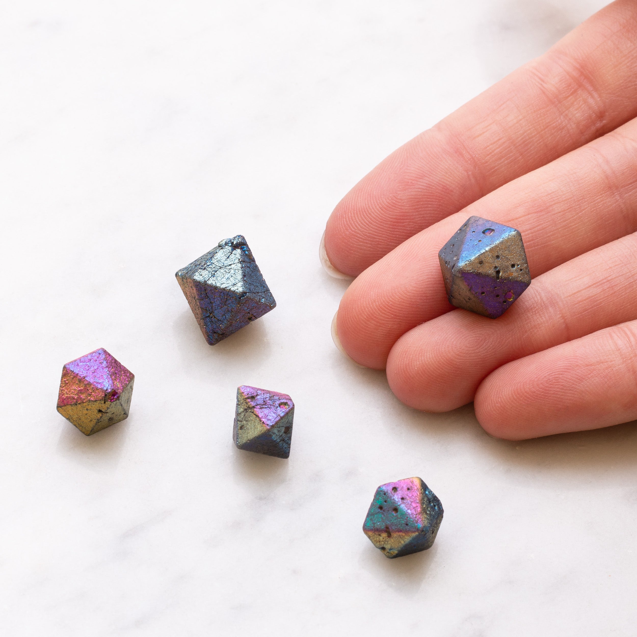 Titanium Beta Quartz Crystals Undrilled