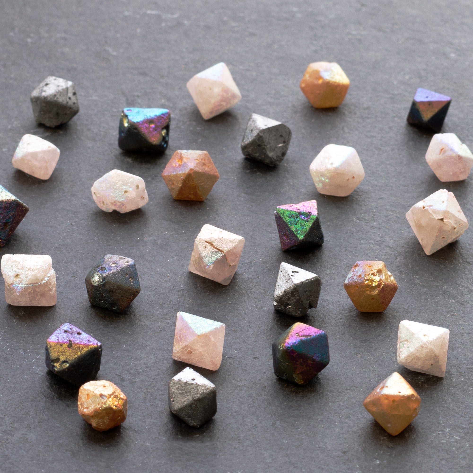 Titanium Beta Quartz Crystals Undrilled