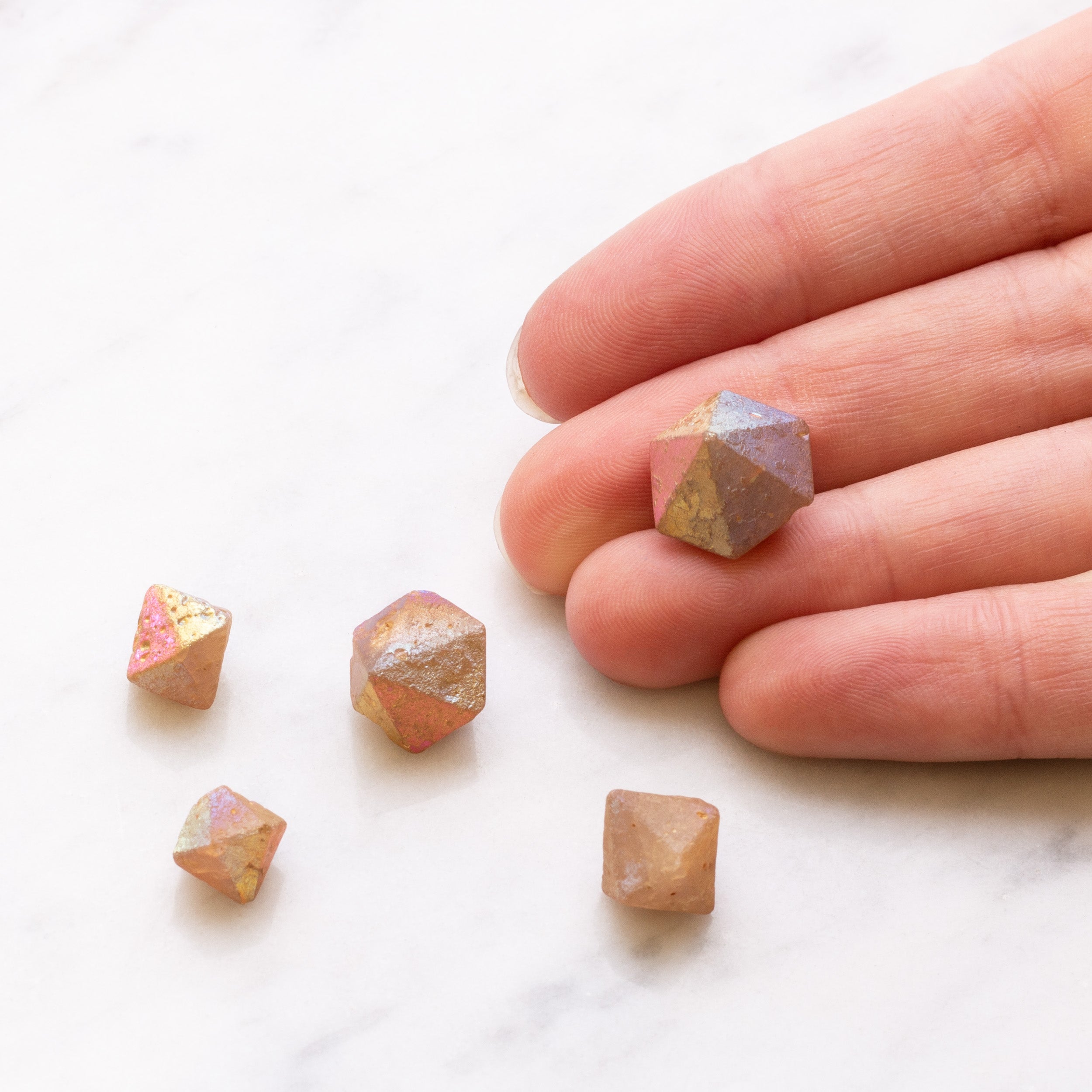 Sunset Beta Quartz Crystals Undrilled