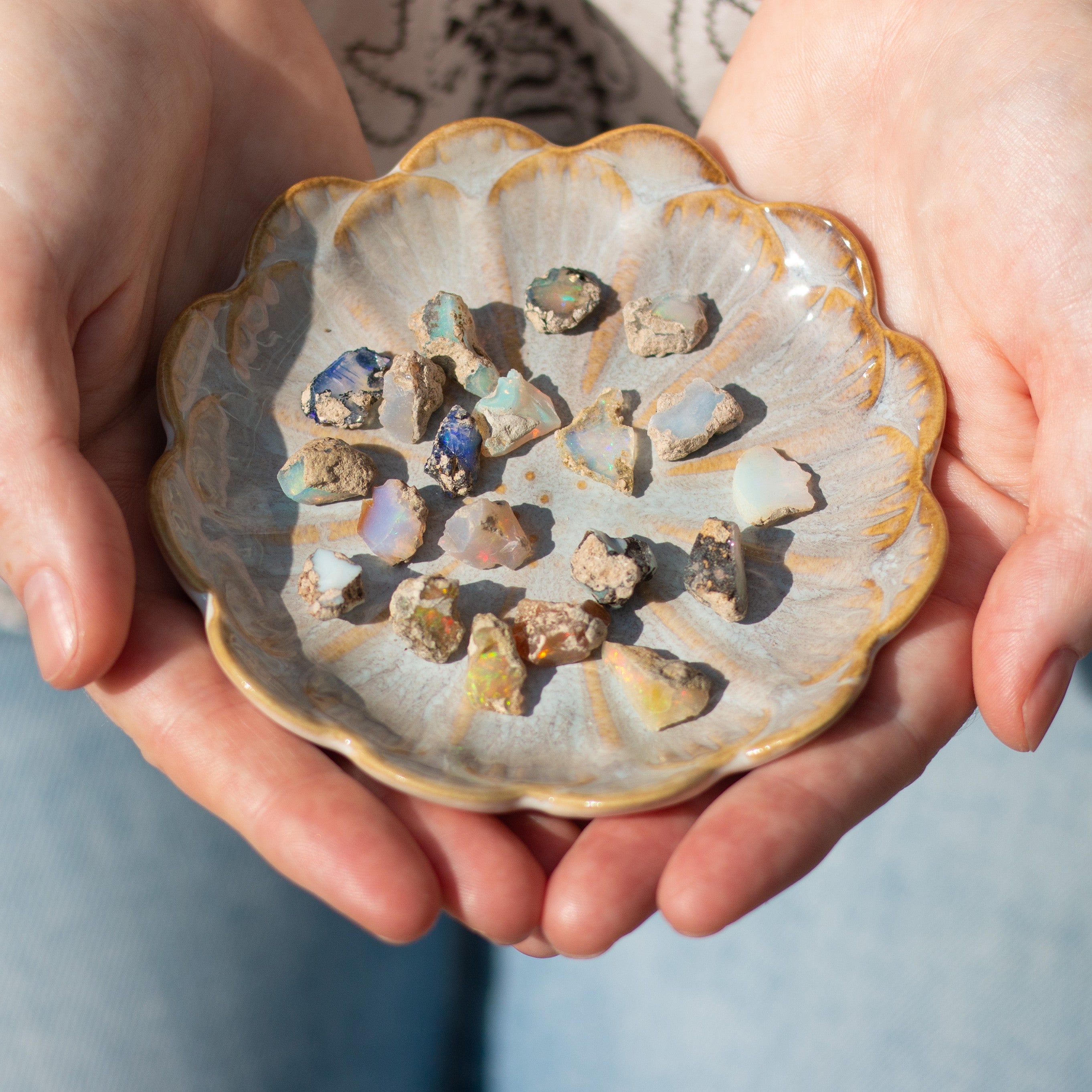 Natural Ethiopian Opal Rough Nuggets Undrilled