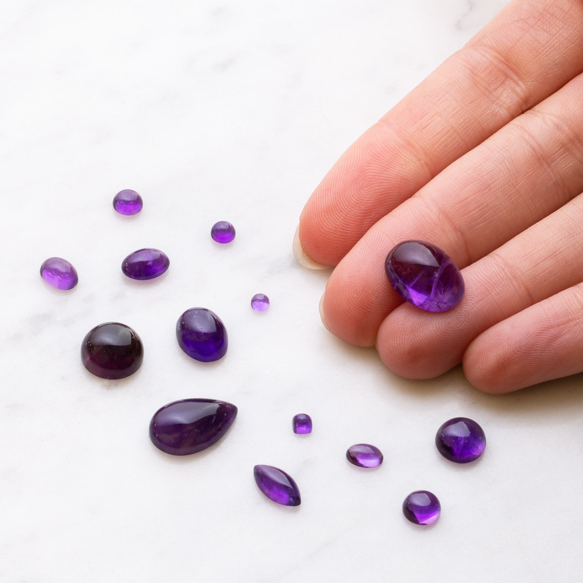 Dark Amethyst Cabochons