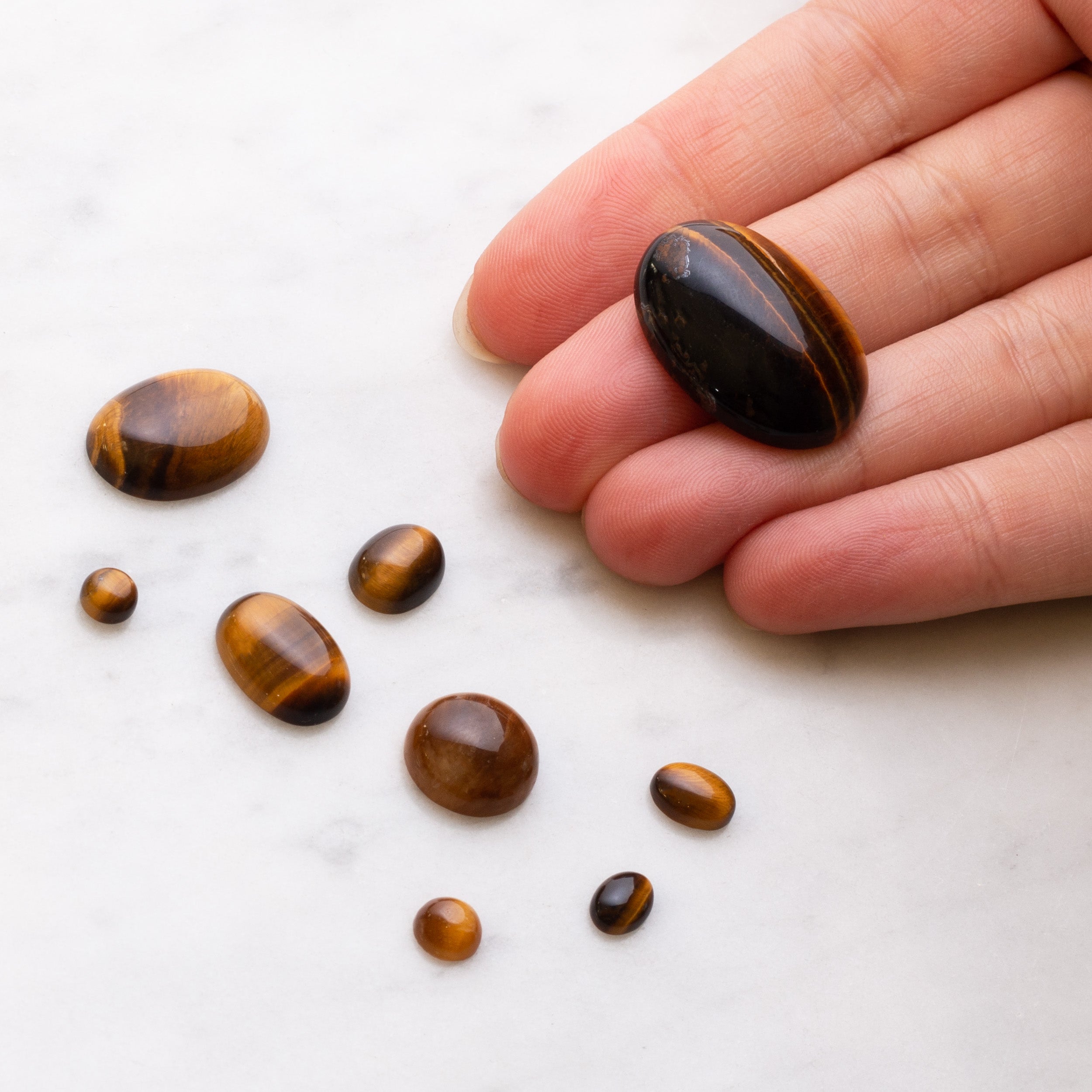 Golden Tiger's Eye Cabochons