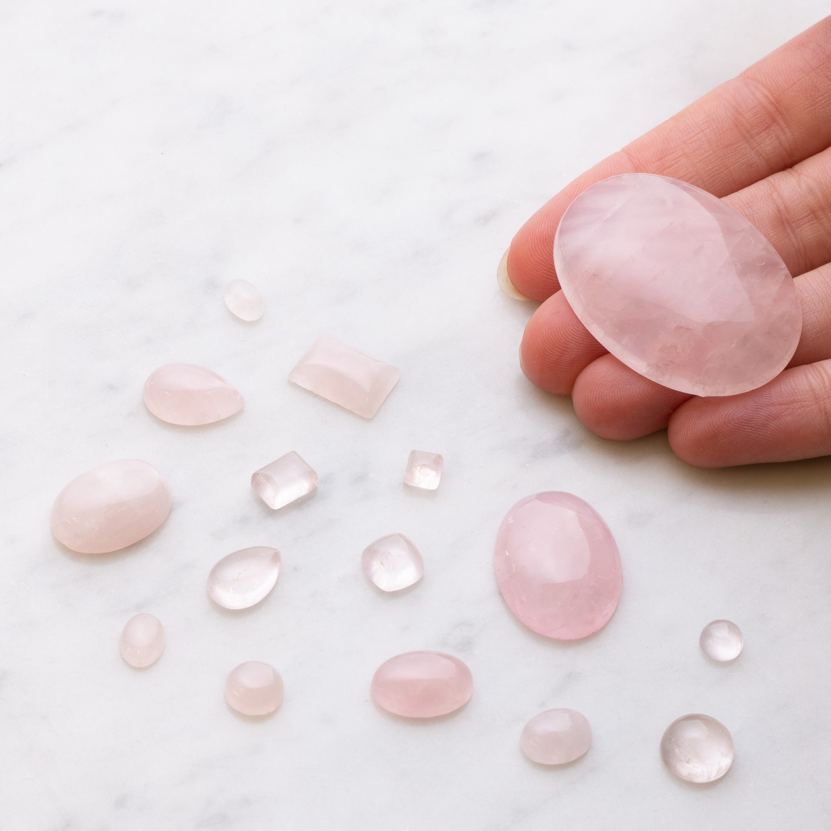 Rose Quartz Cabochons
