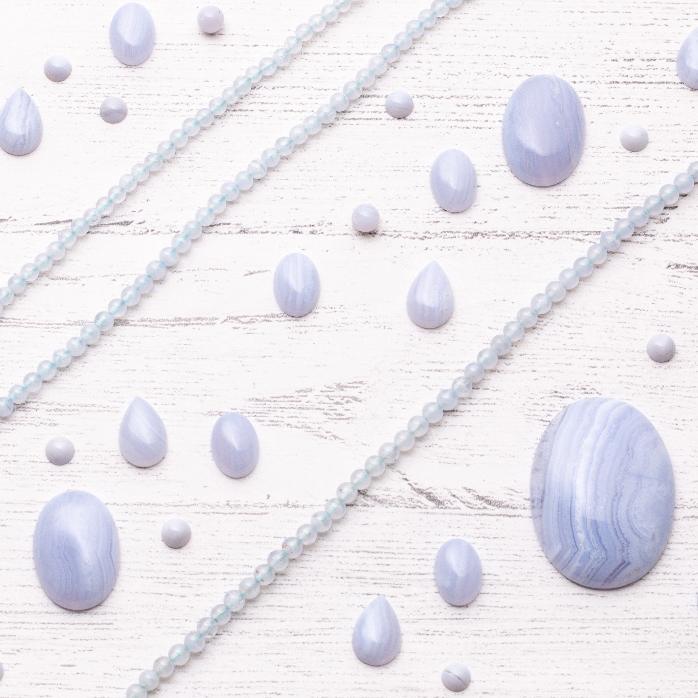 Blue Lace Agate Cabochons