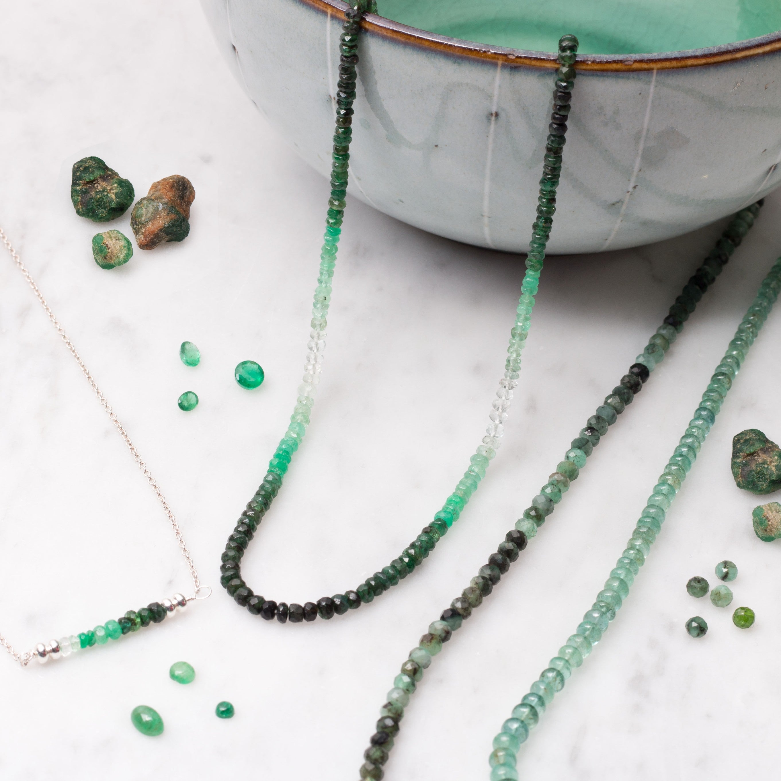 Natural Emerald Nuggets Undrilled