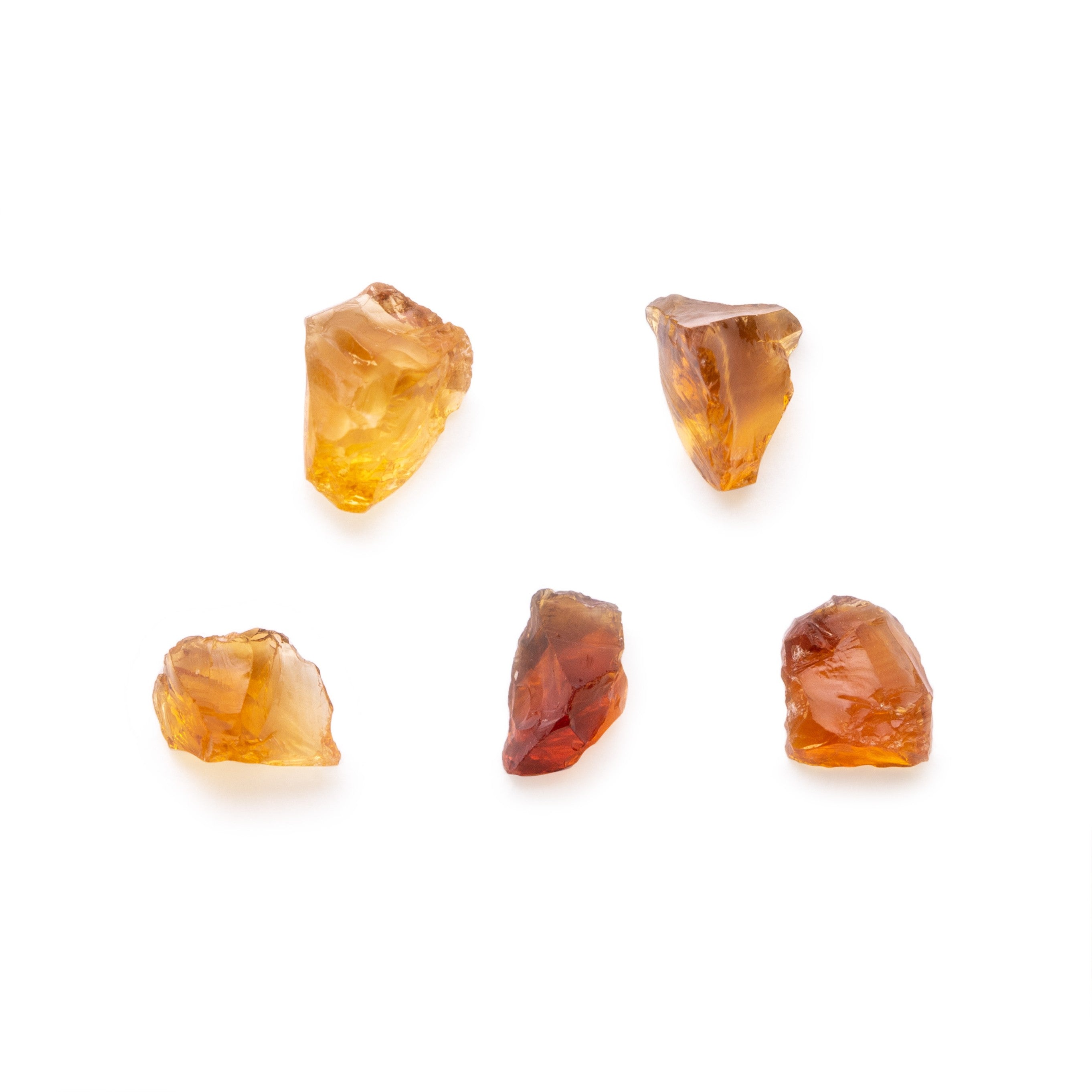 Rough Citrine Natural Crystals Undrilled