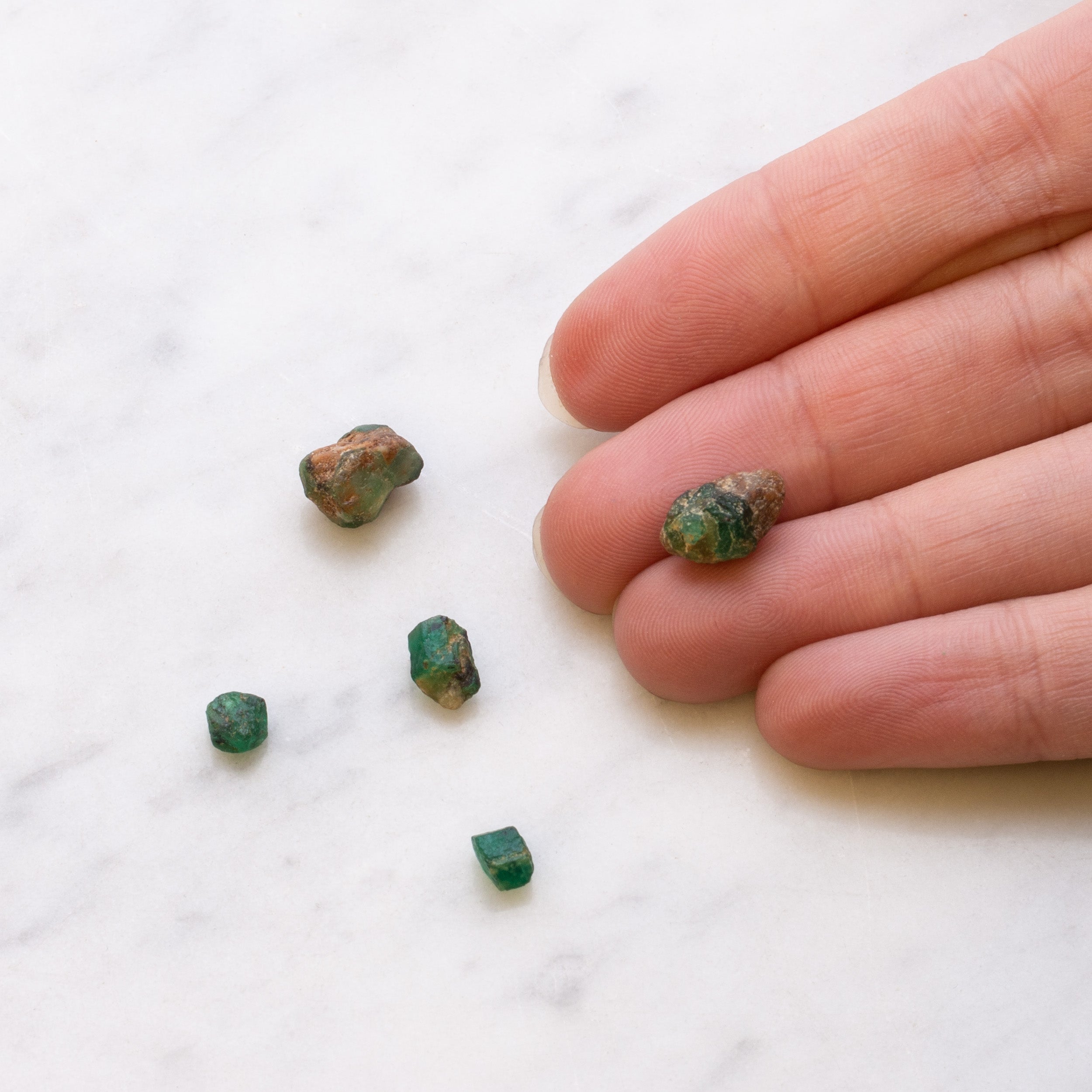 Natural Emerald Nuggets Undrilled