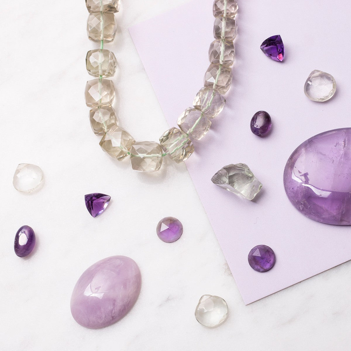 Green Amethyst Faceted Heart Briolette Beads Approx 10mm