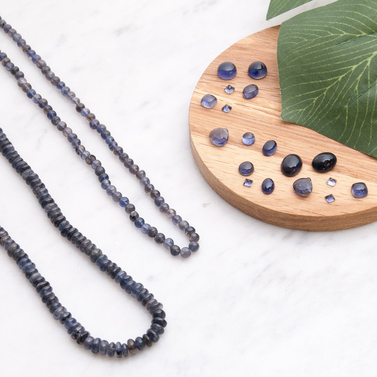 Iolite Faceted Heart Briolette Beads Approx 6mm