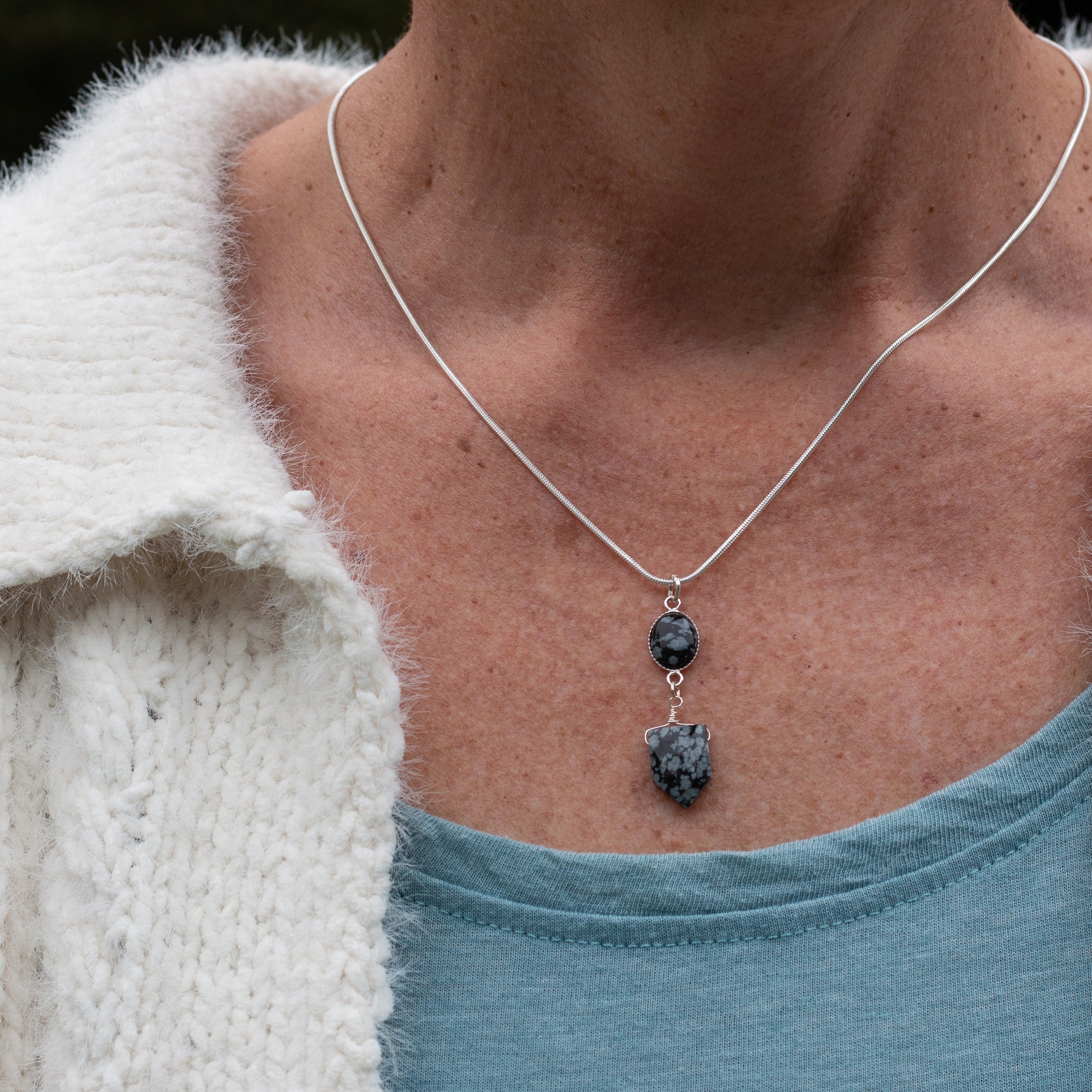 Snowflake Obsidian Faceted Shield Shaped Beads Approx 9mm