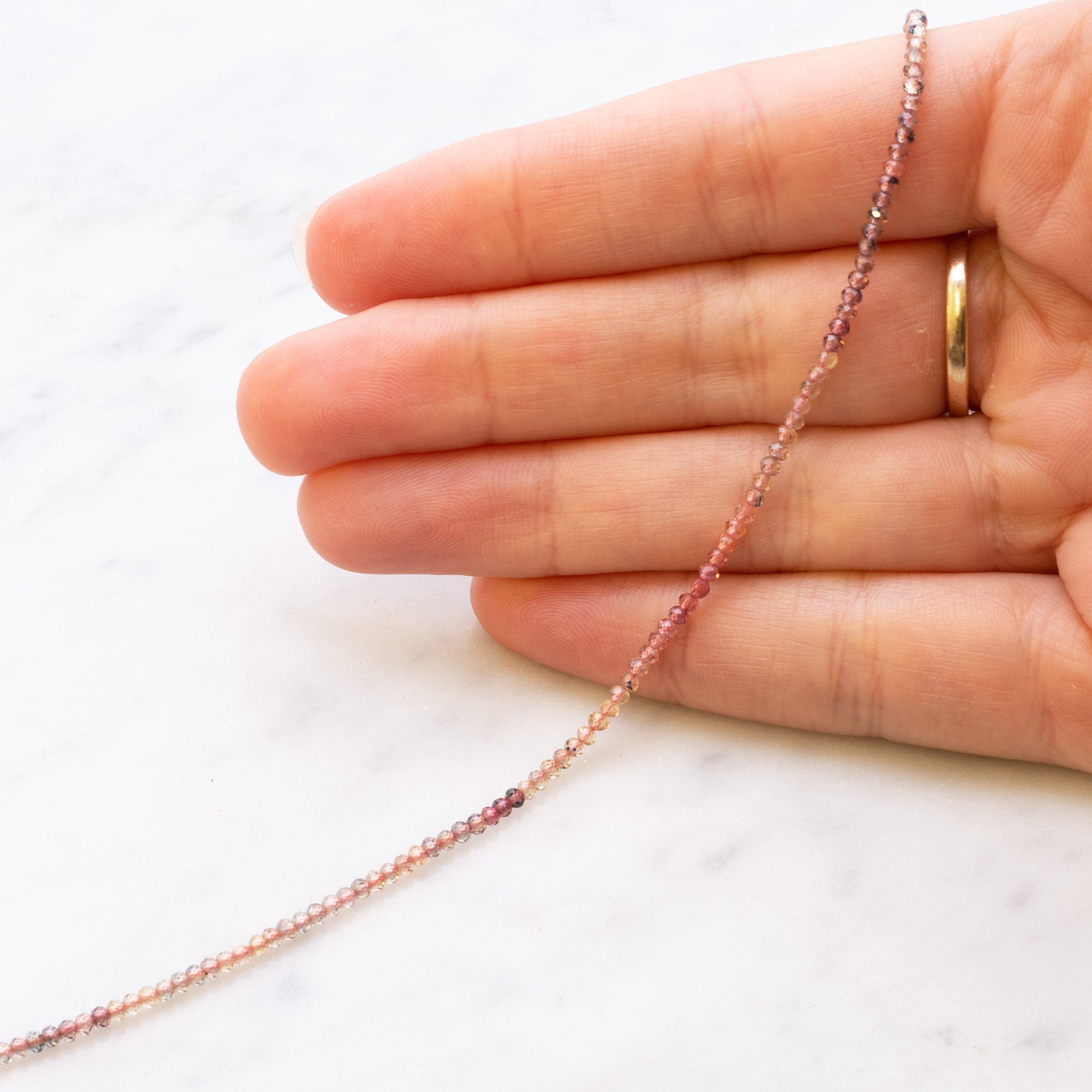 Spinel Micro Faceted Rondelle Beads Approx 2mm