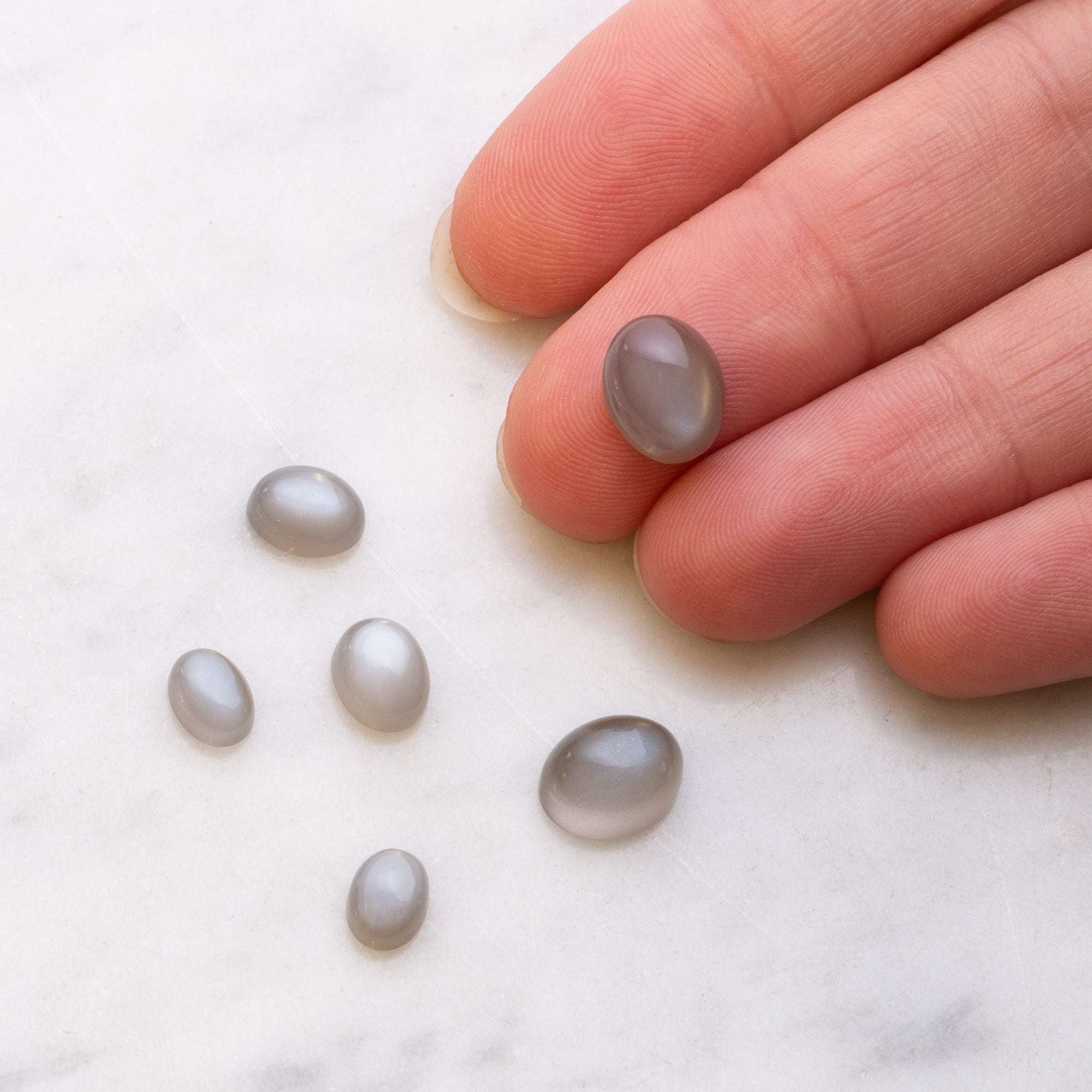 Black Moonstone Cabochons
