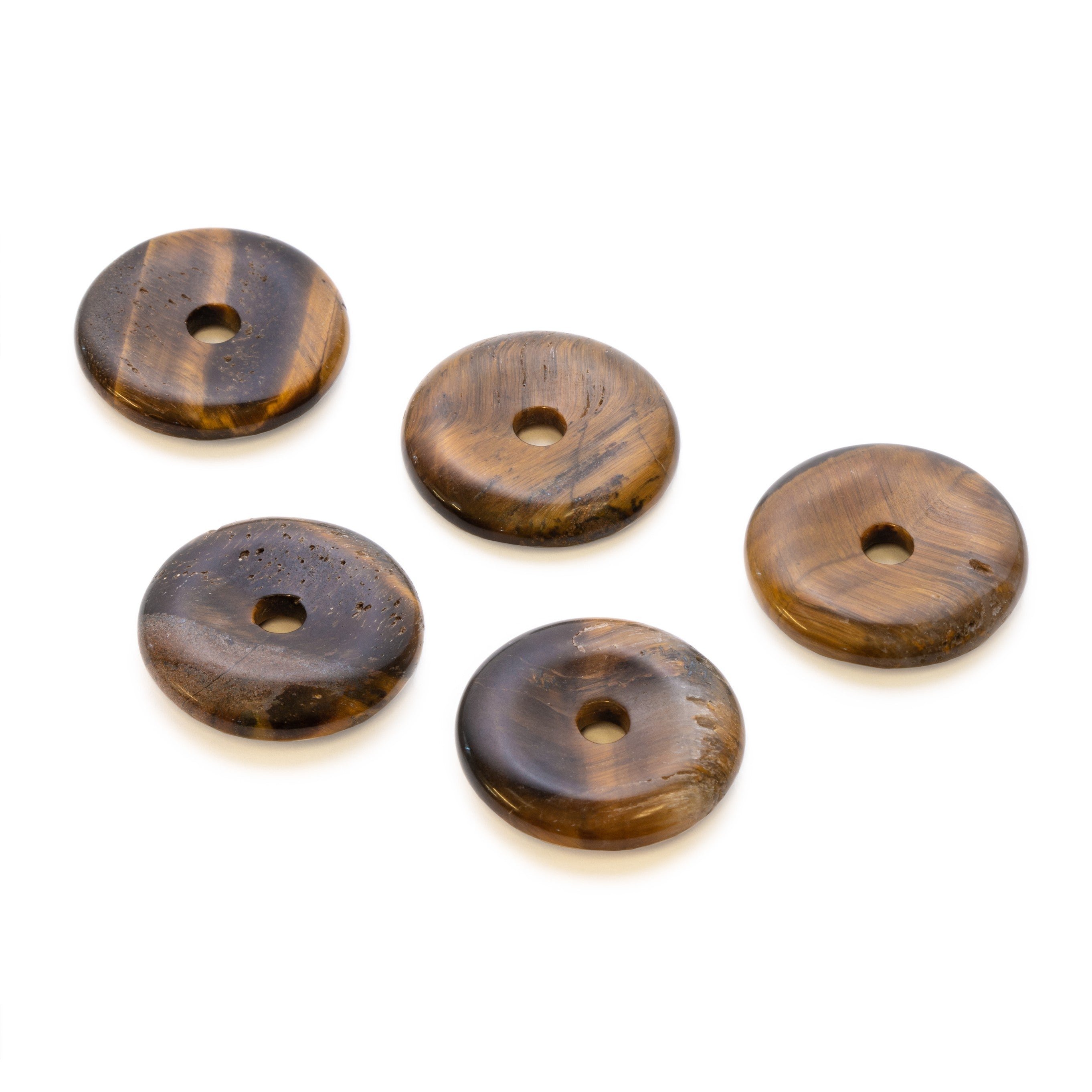 Golden Tiger's Eye Gemstone Donut Approx 24mm