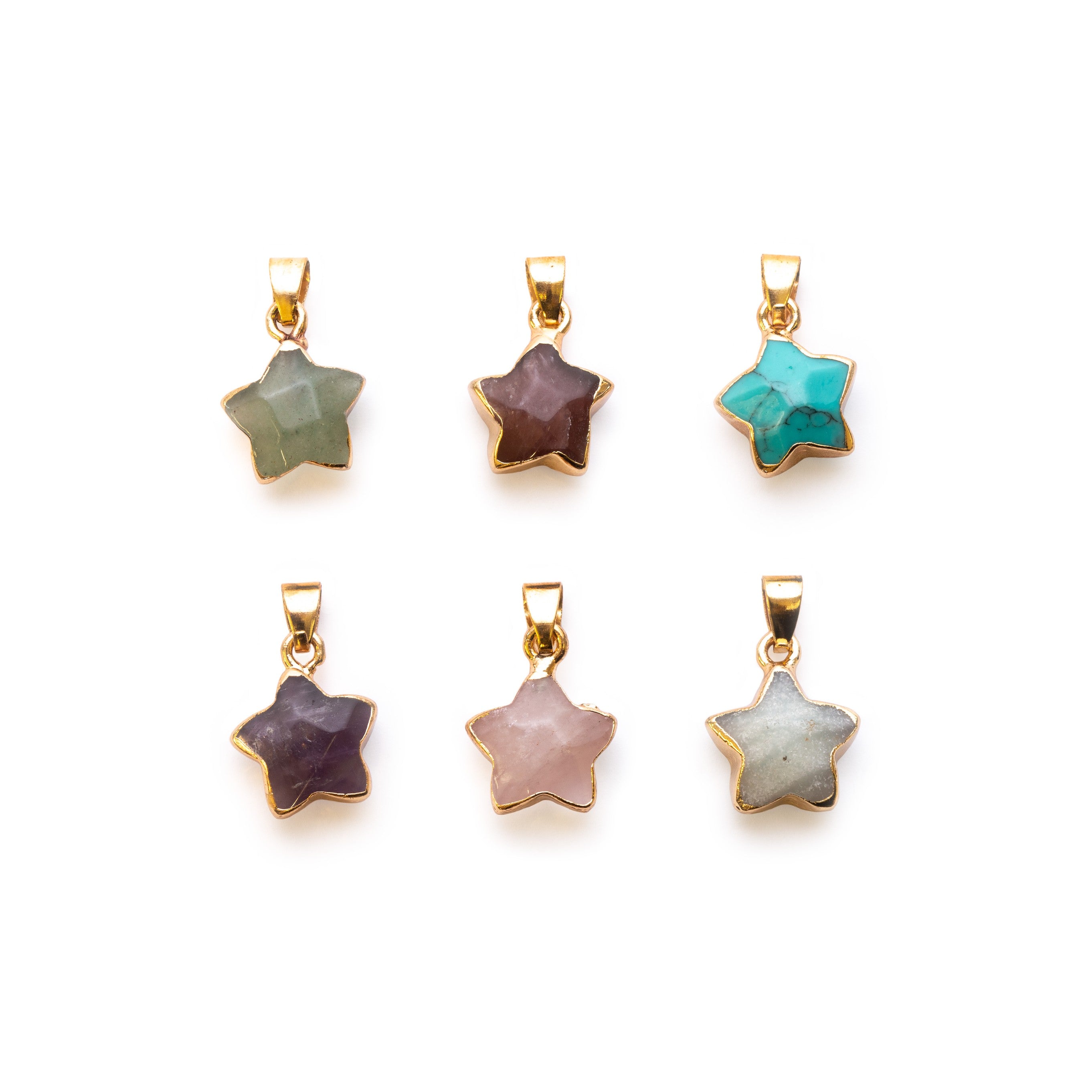 Ready To Wear Faceted Star Pendants Approx 20x13mm