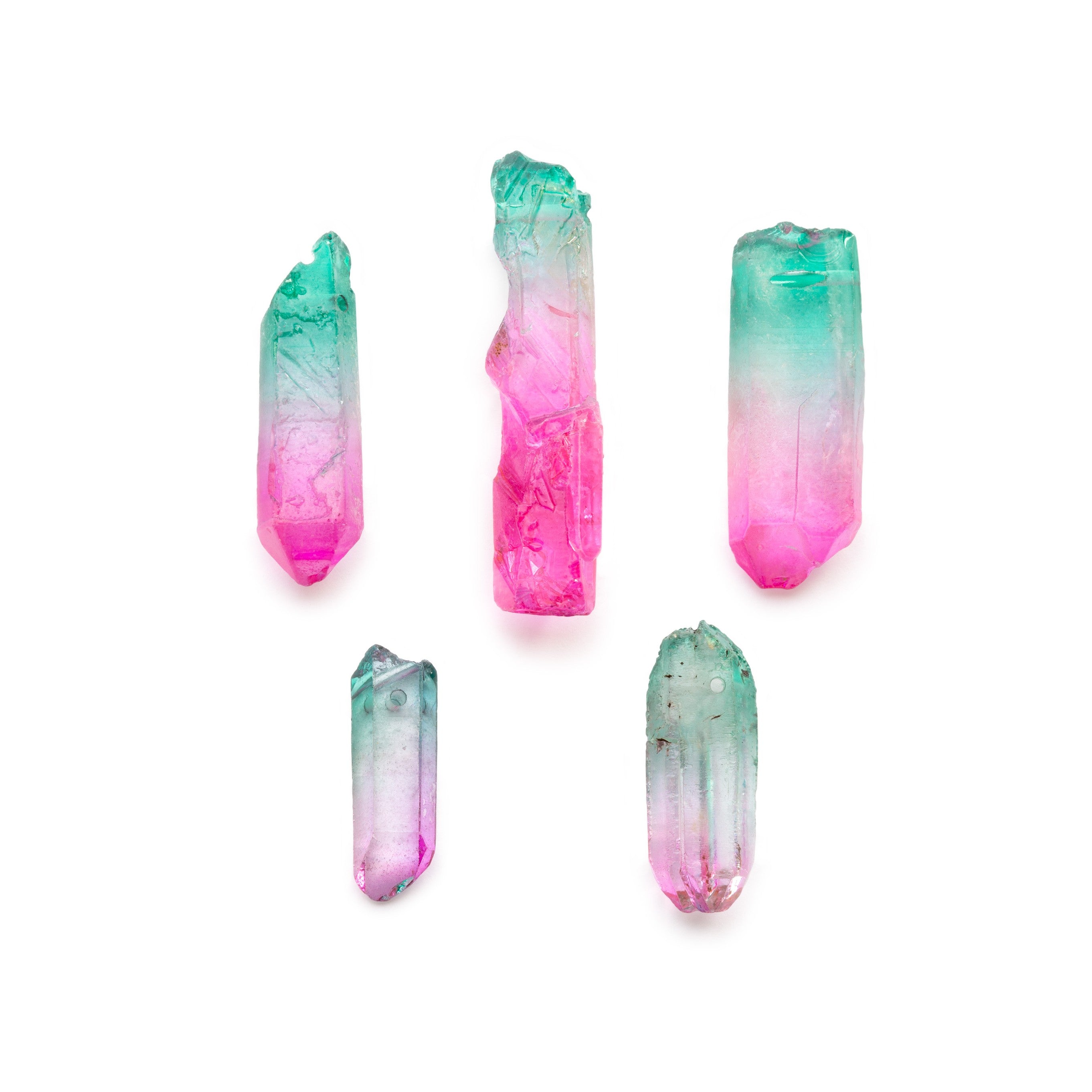Mystic Neon Watermelon Quartz Points Approx 23mm pk10 Points