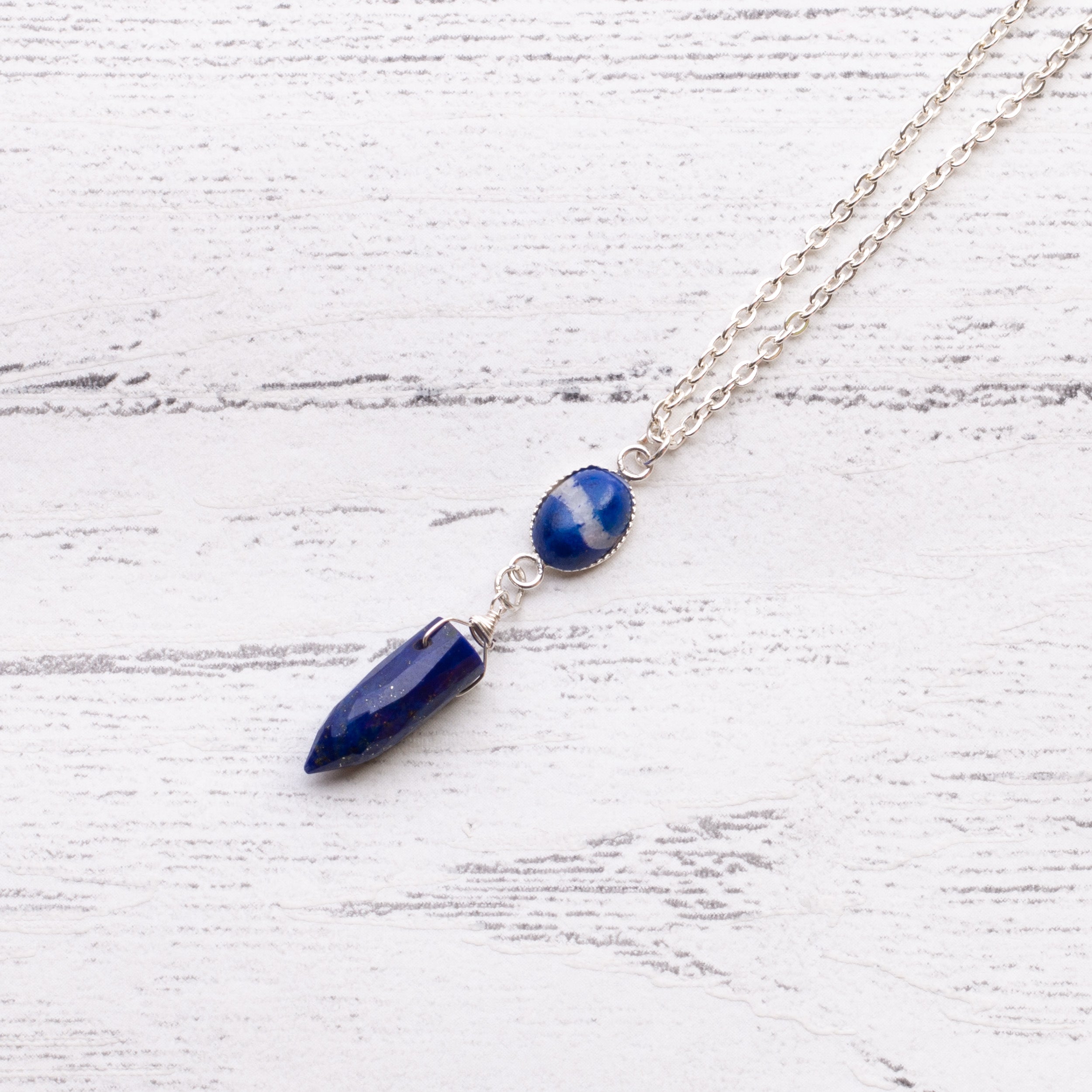 Lapis Lazuli Faceted Bullet Shaped Beads Approx 15x5mm