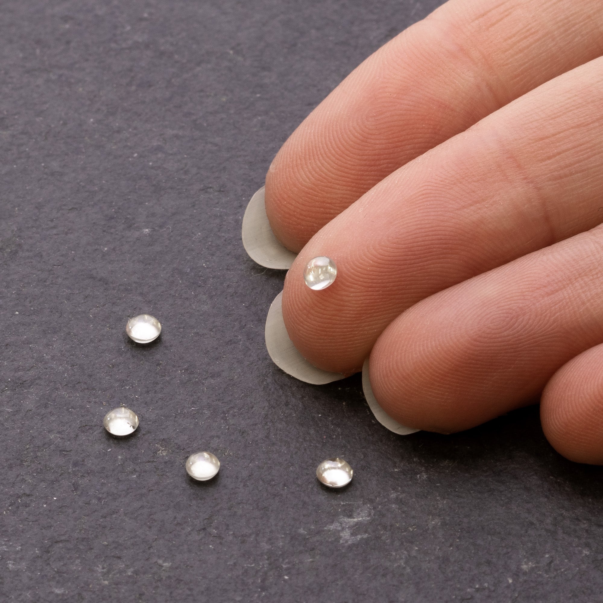 Diamond Cabochons Approx 3mm Round