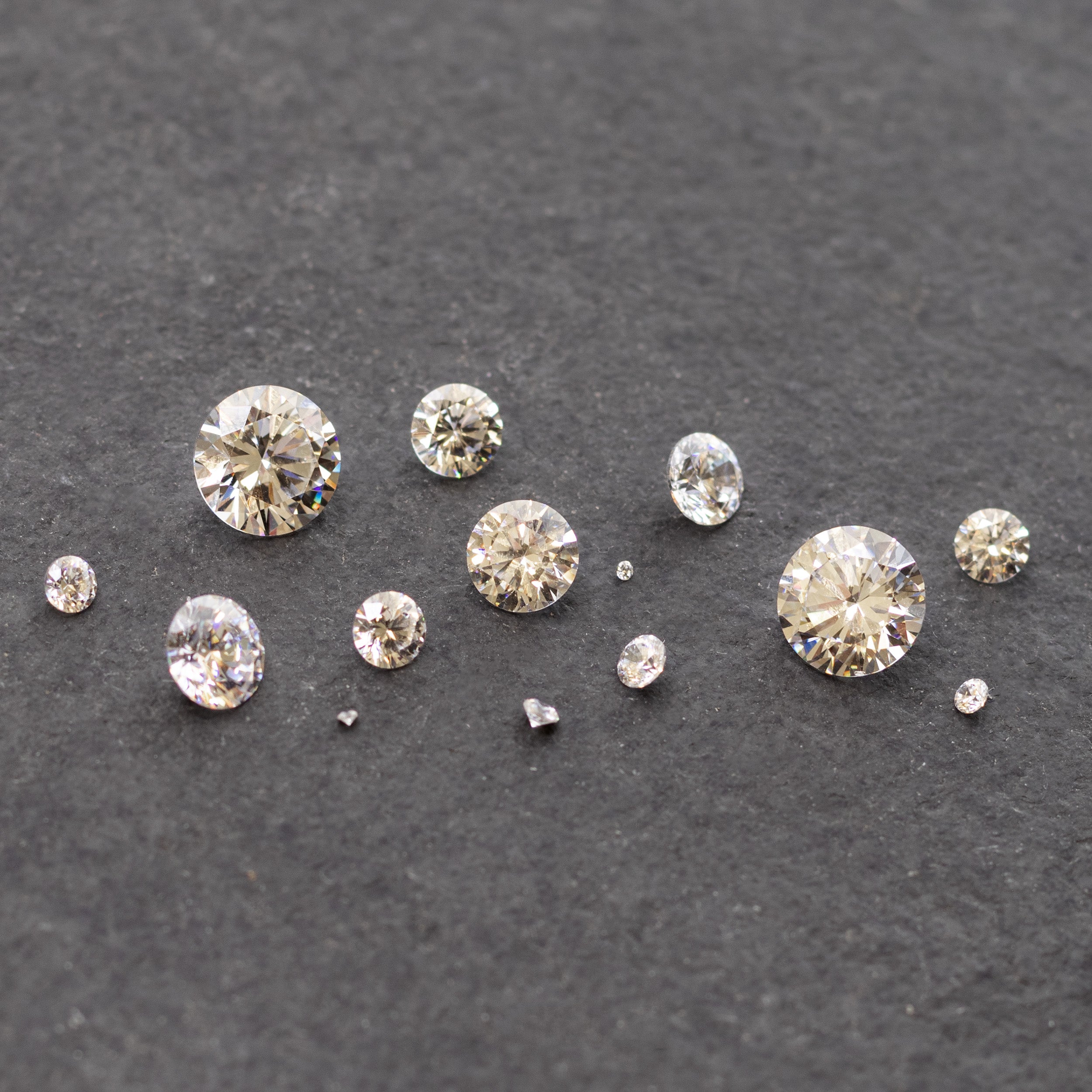 Assorted White Cubic Zirconia Faceted Stone Packs