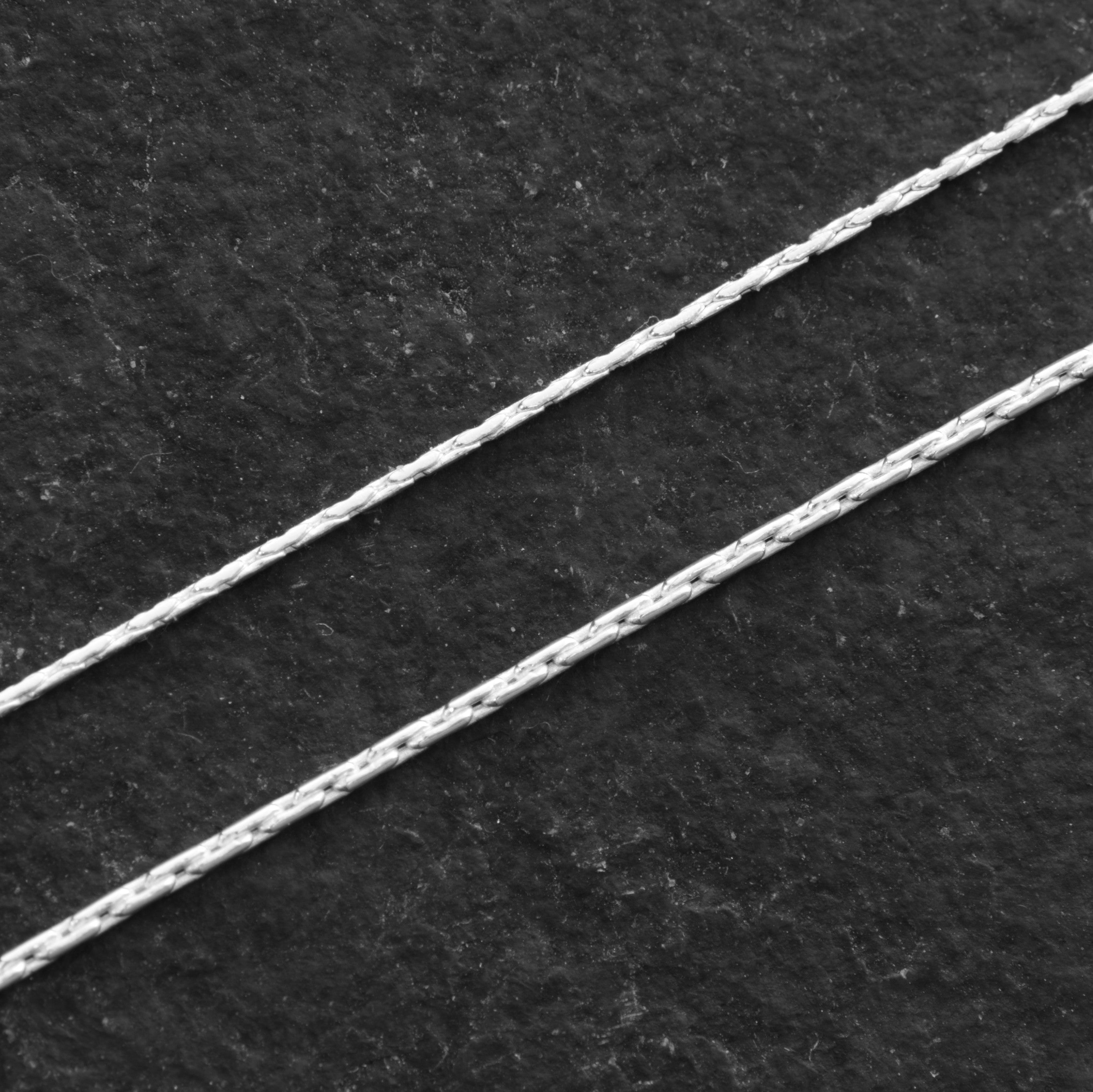 Sterling Silver Beading Chain Per cm