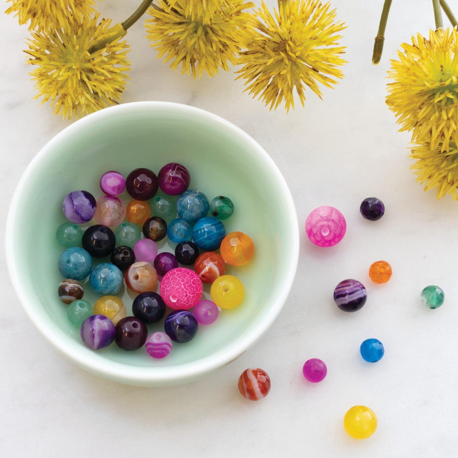 Colour Burst Mixed Gemstone Bead Pack Approx 25g