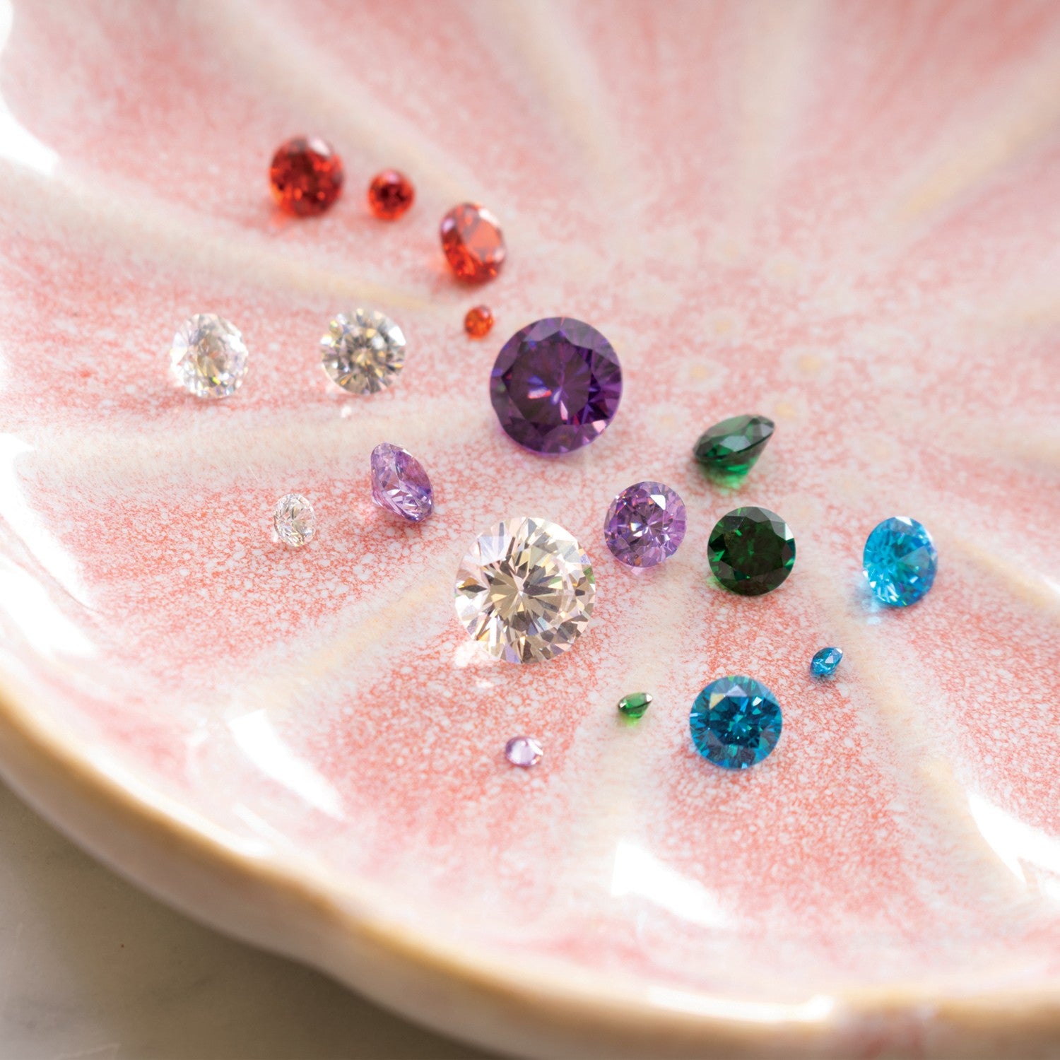 Assorted Cubic Zirconia Faceted Stone Pack