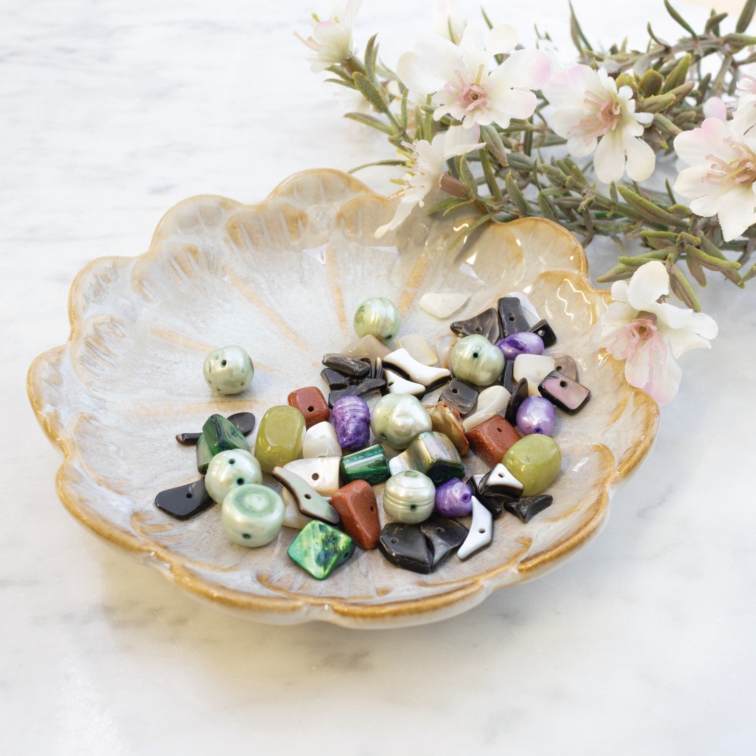 Mermaid Mixed Gemstone Bead Pack Approx 30g