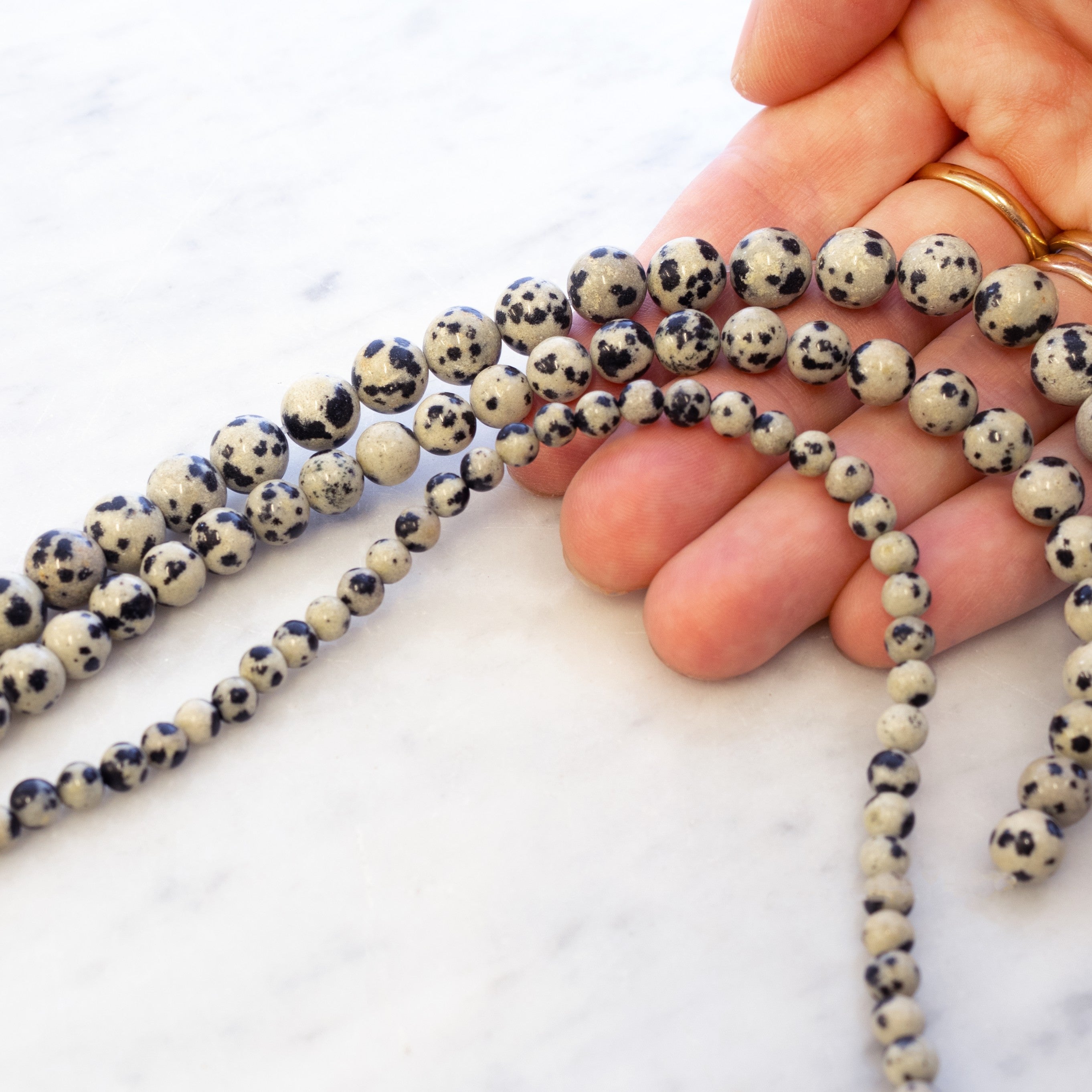 Dalmatian Jasper Round Beads