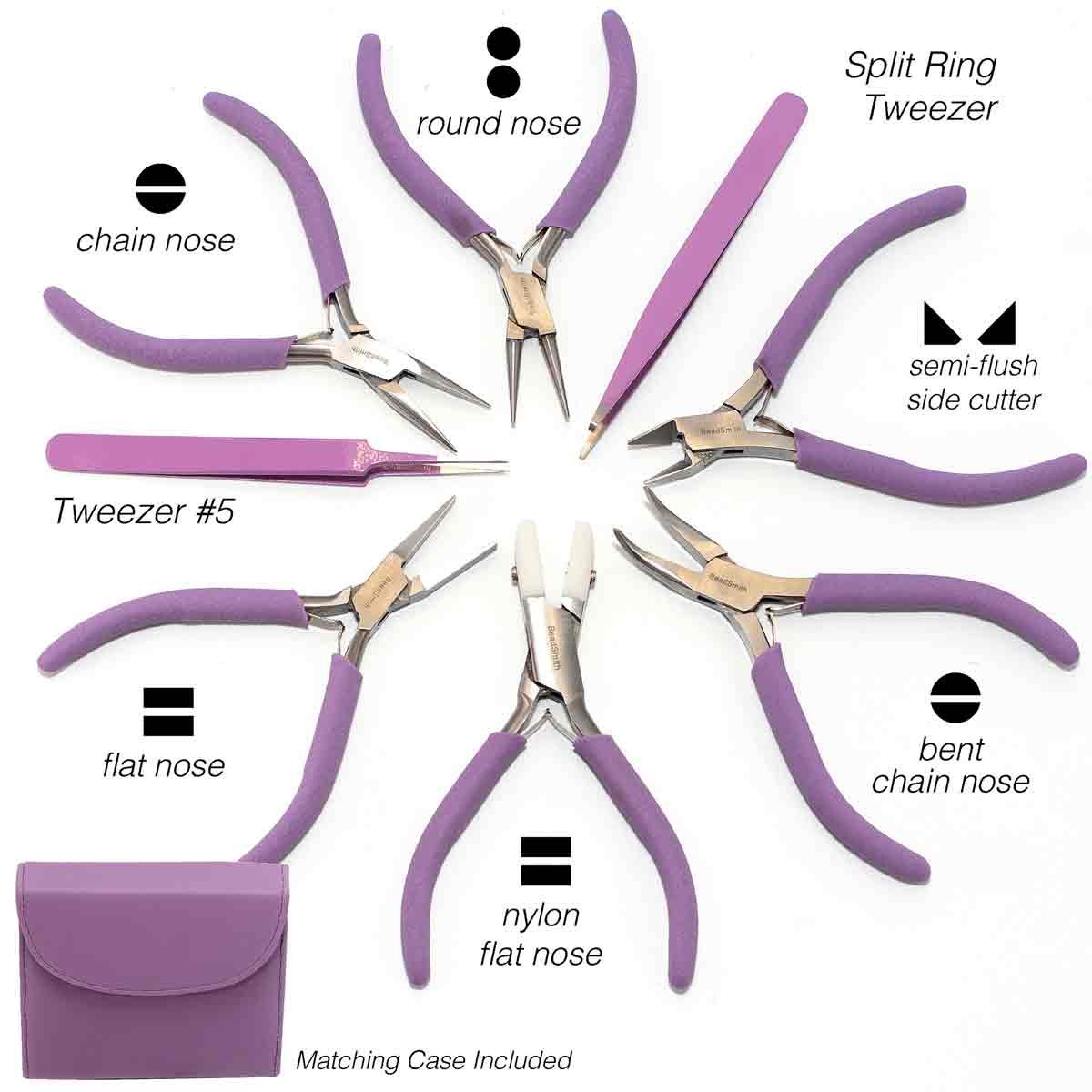 Beadsmith Beaders Tool Kit: Jewellery Pliers, Snips & Tweezers