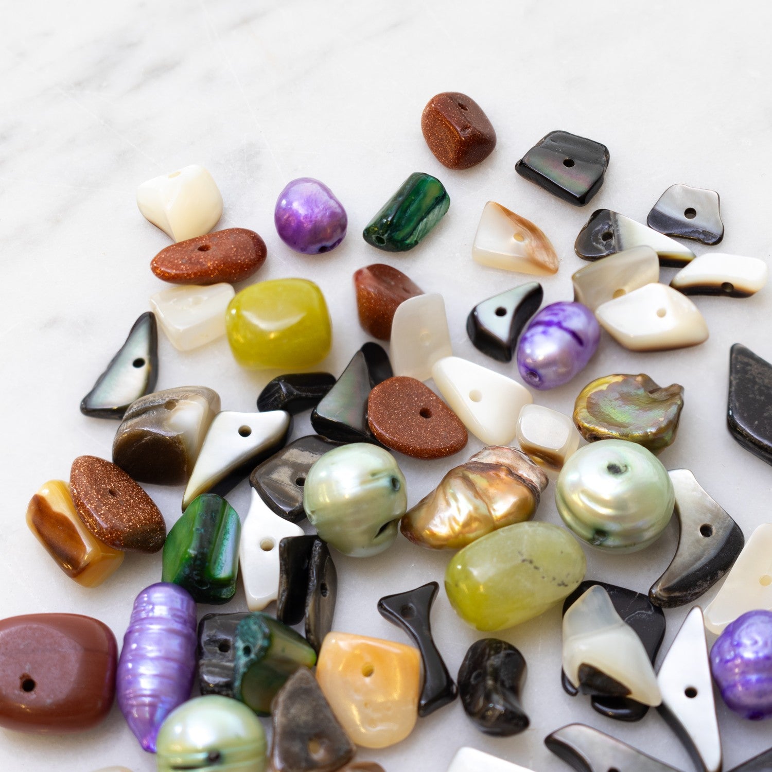 Mermaid Mixed Gemstone Bead Pack Approx 30g