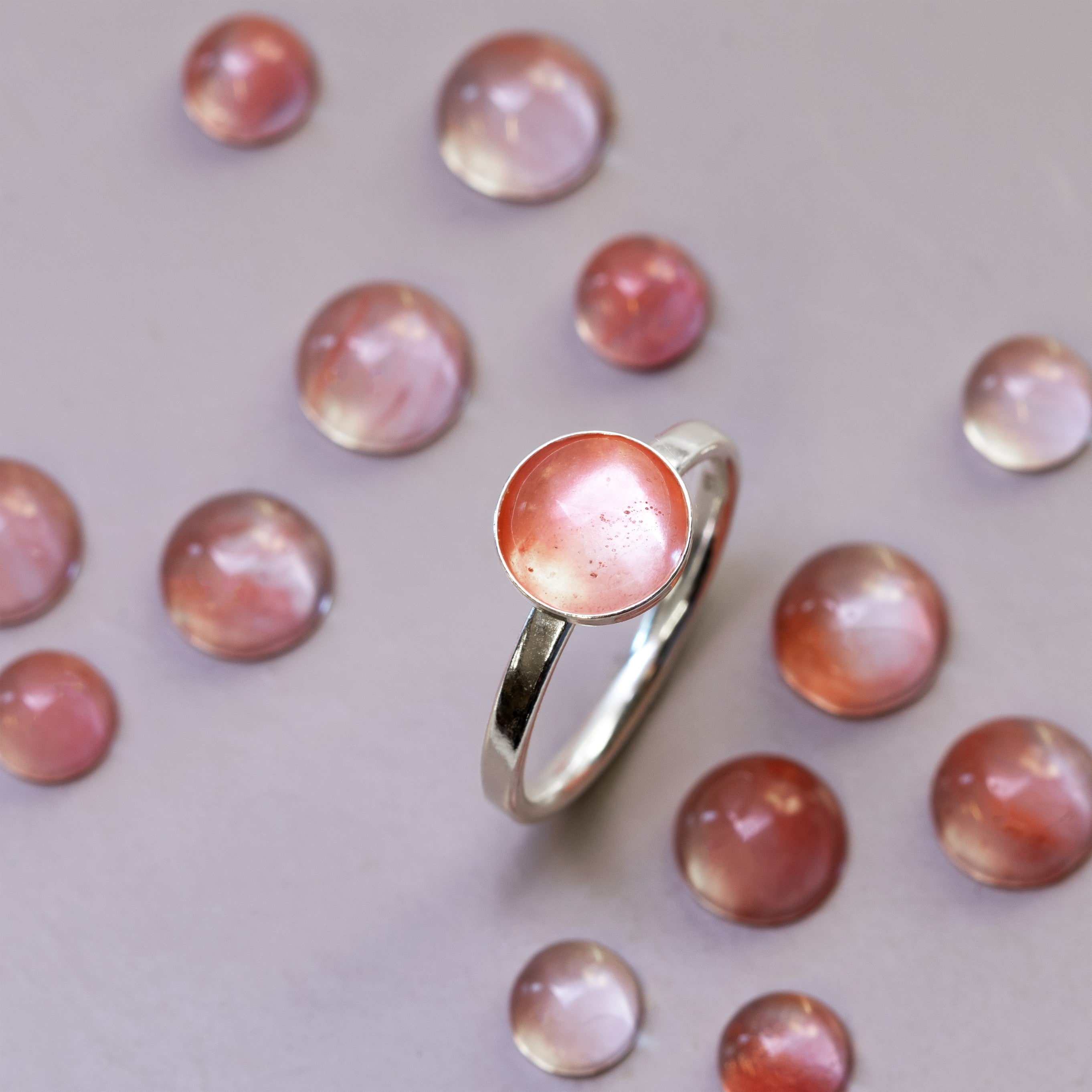 Cherry Quartz Cabochons