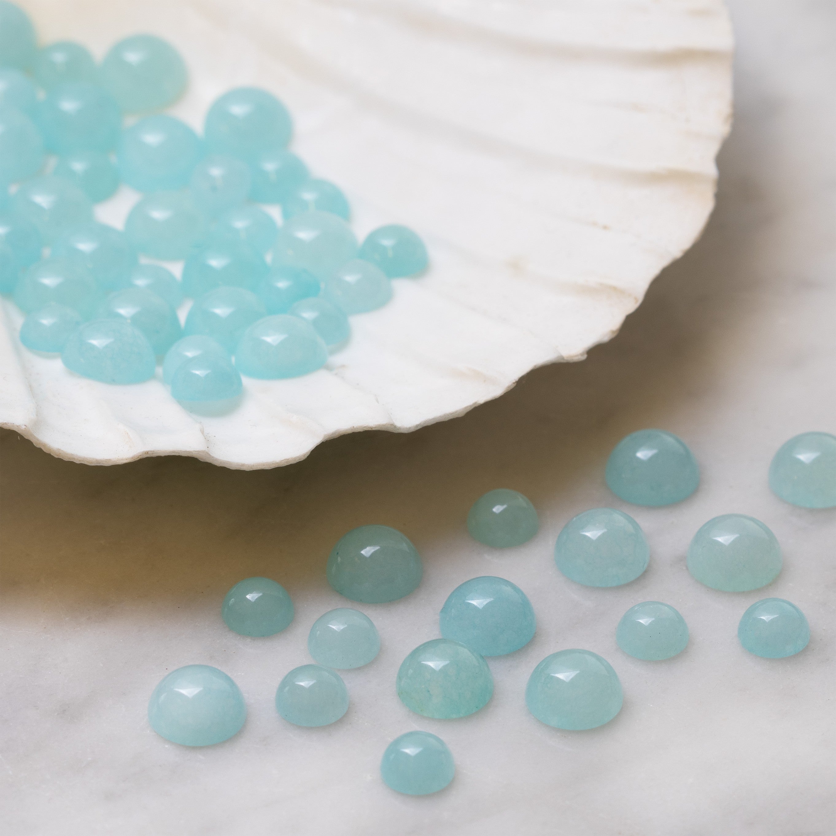 Aqua Jade Cabochons