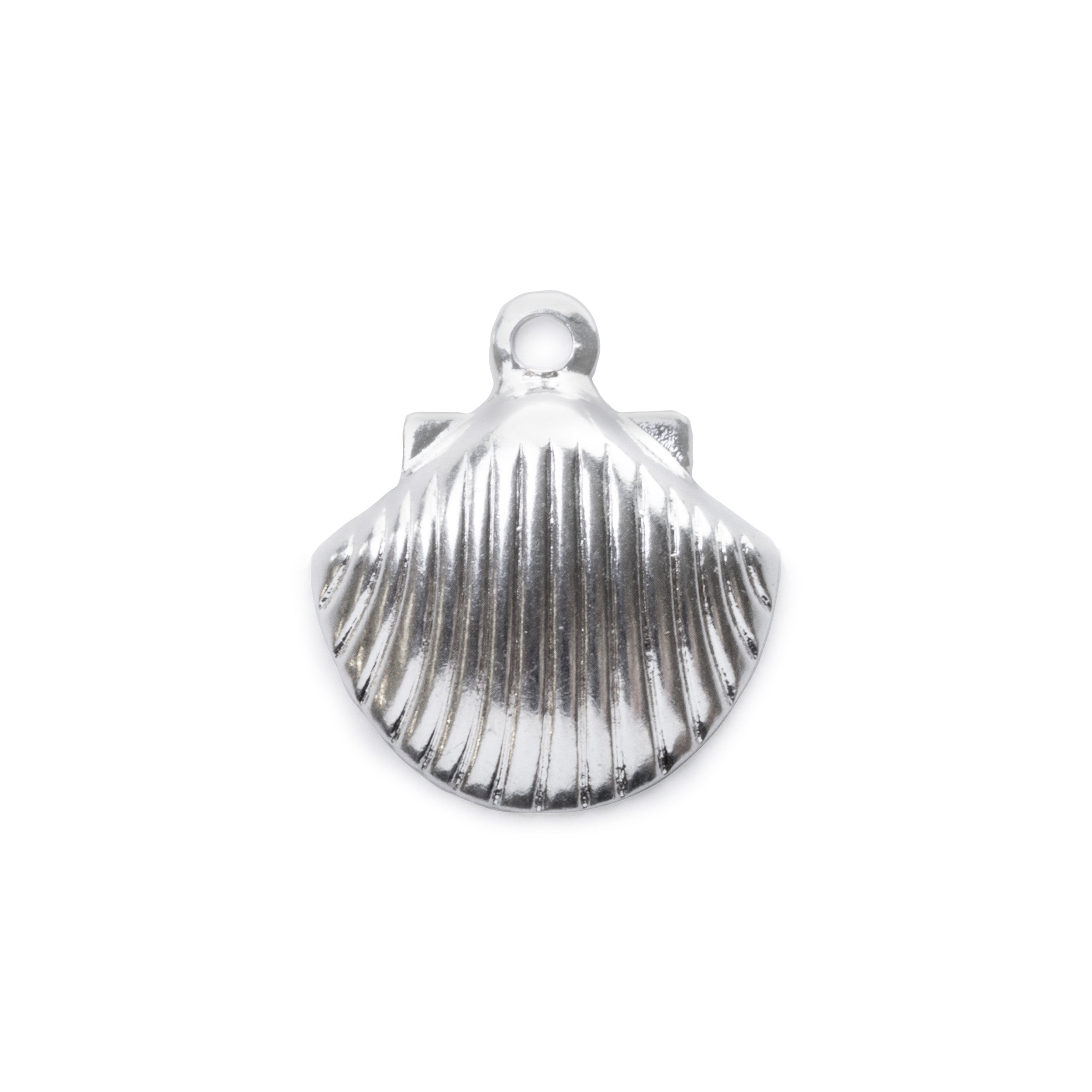 Silver Plated Shell Charm