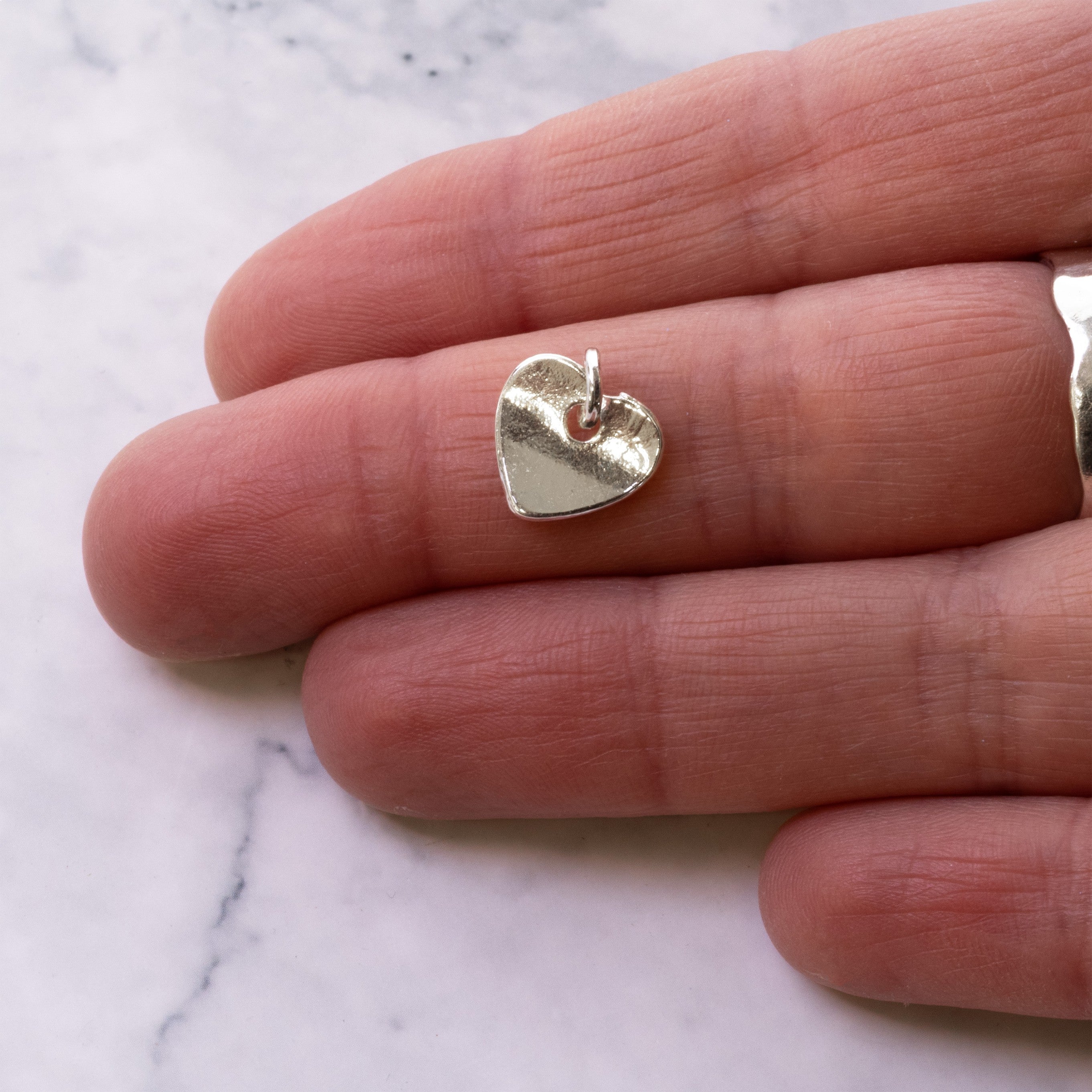 Silver Plated Heart Charm