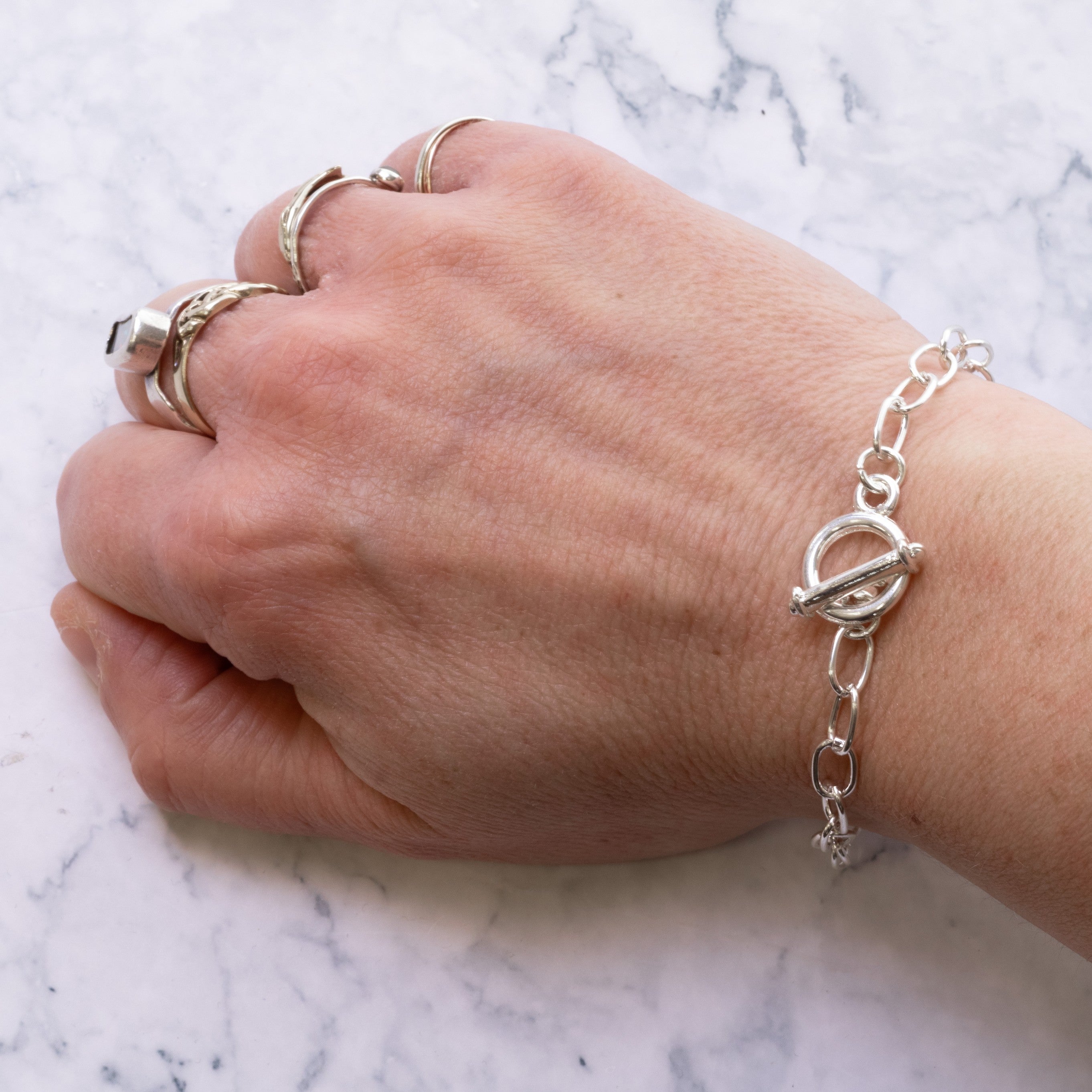 Silver Plated Charm Bracelet