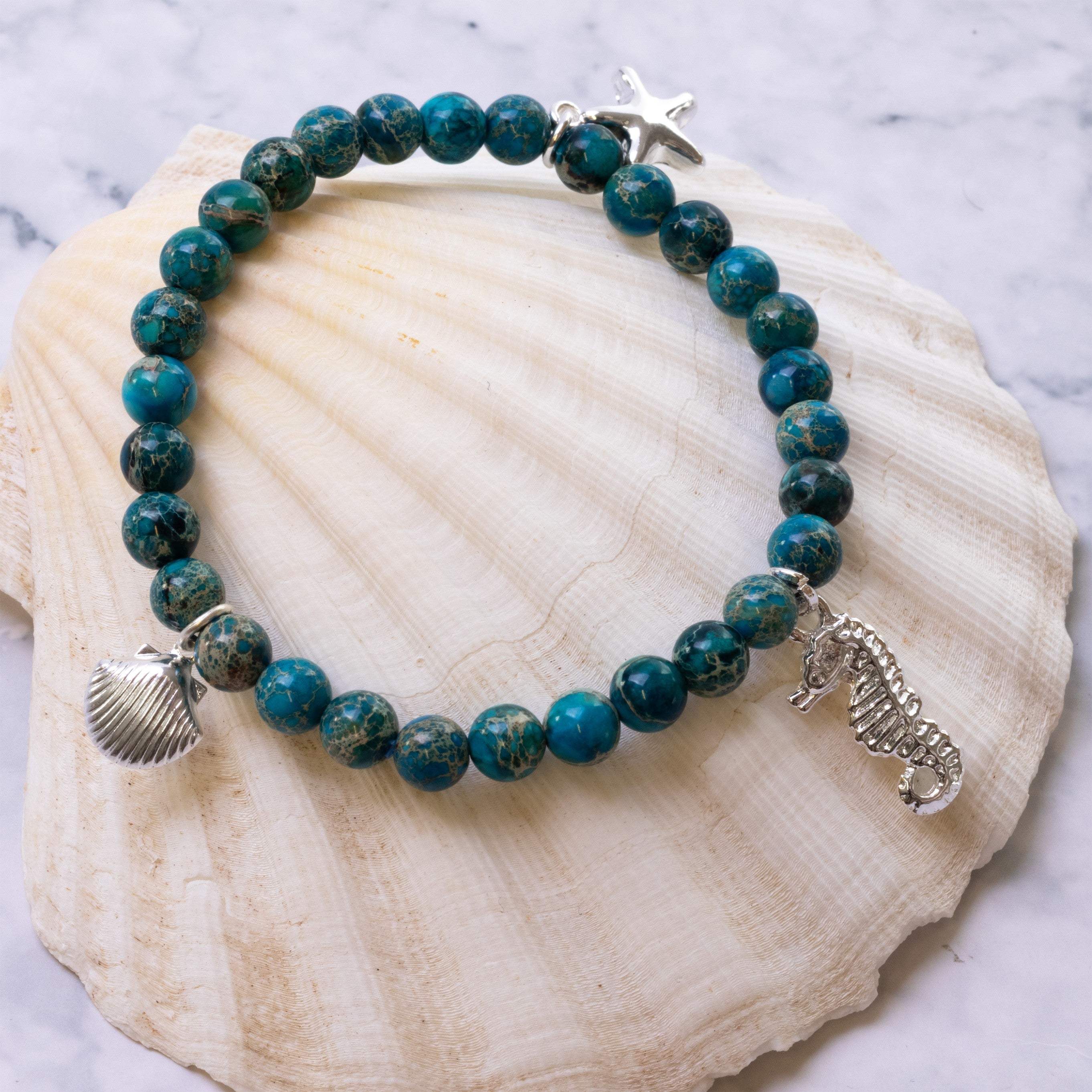 Silver Plated Starfish Charm