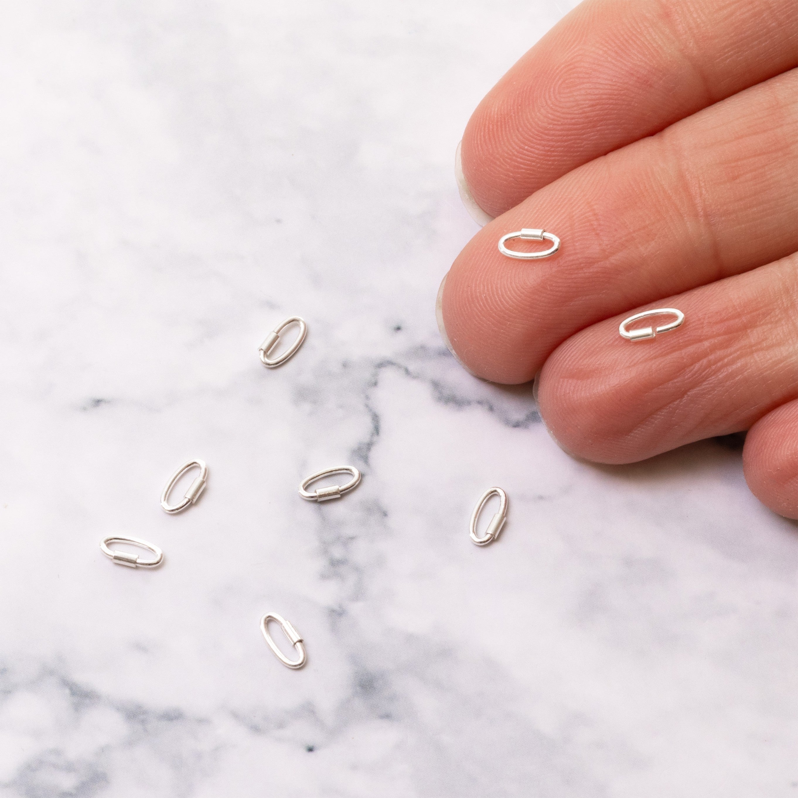 Sterling Silver Lock Rings