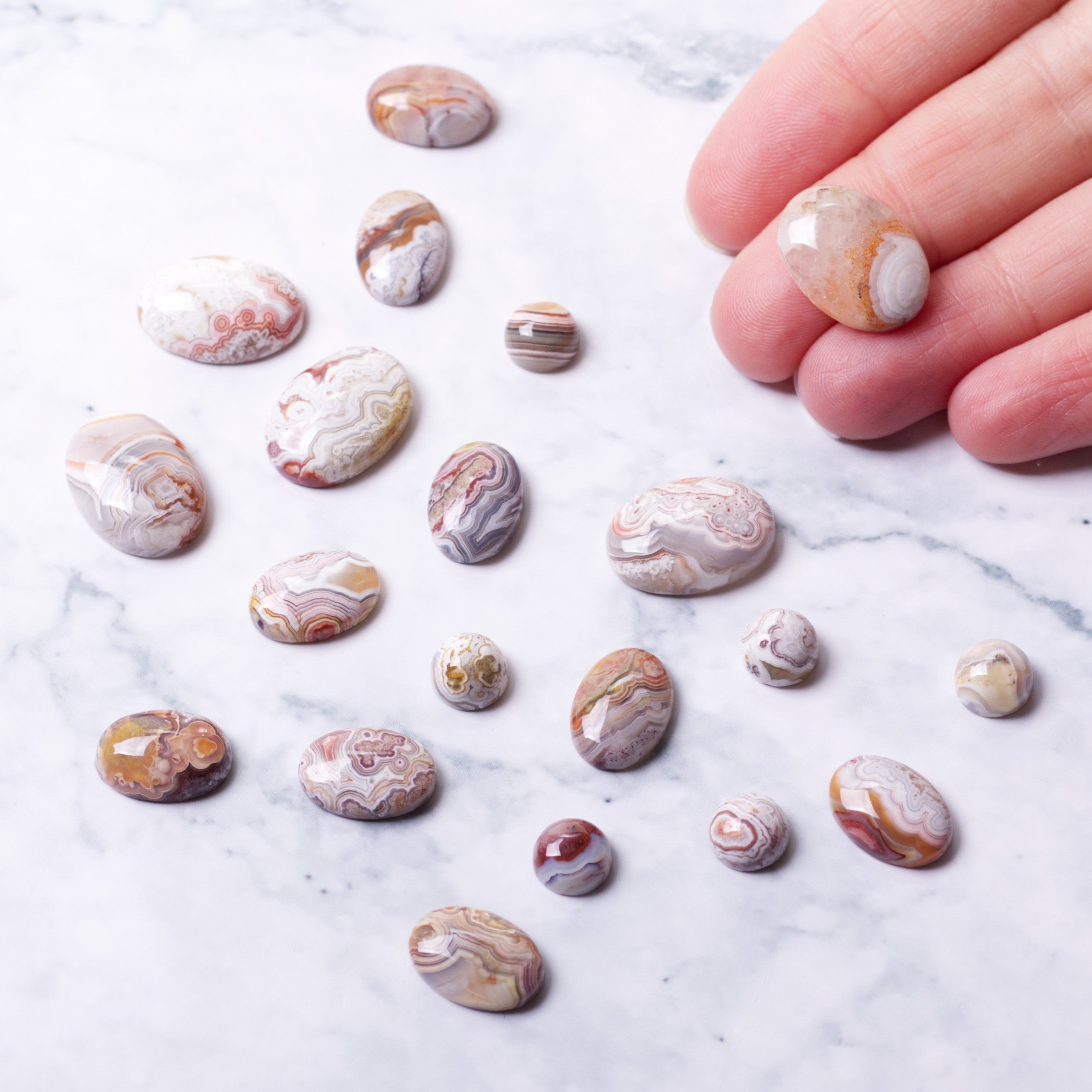 Crazy Lace Agate Cabochons