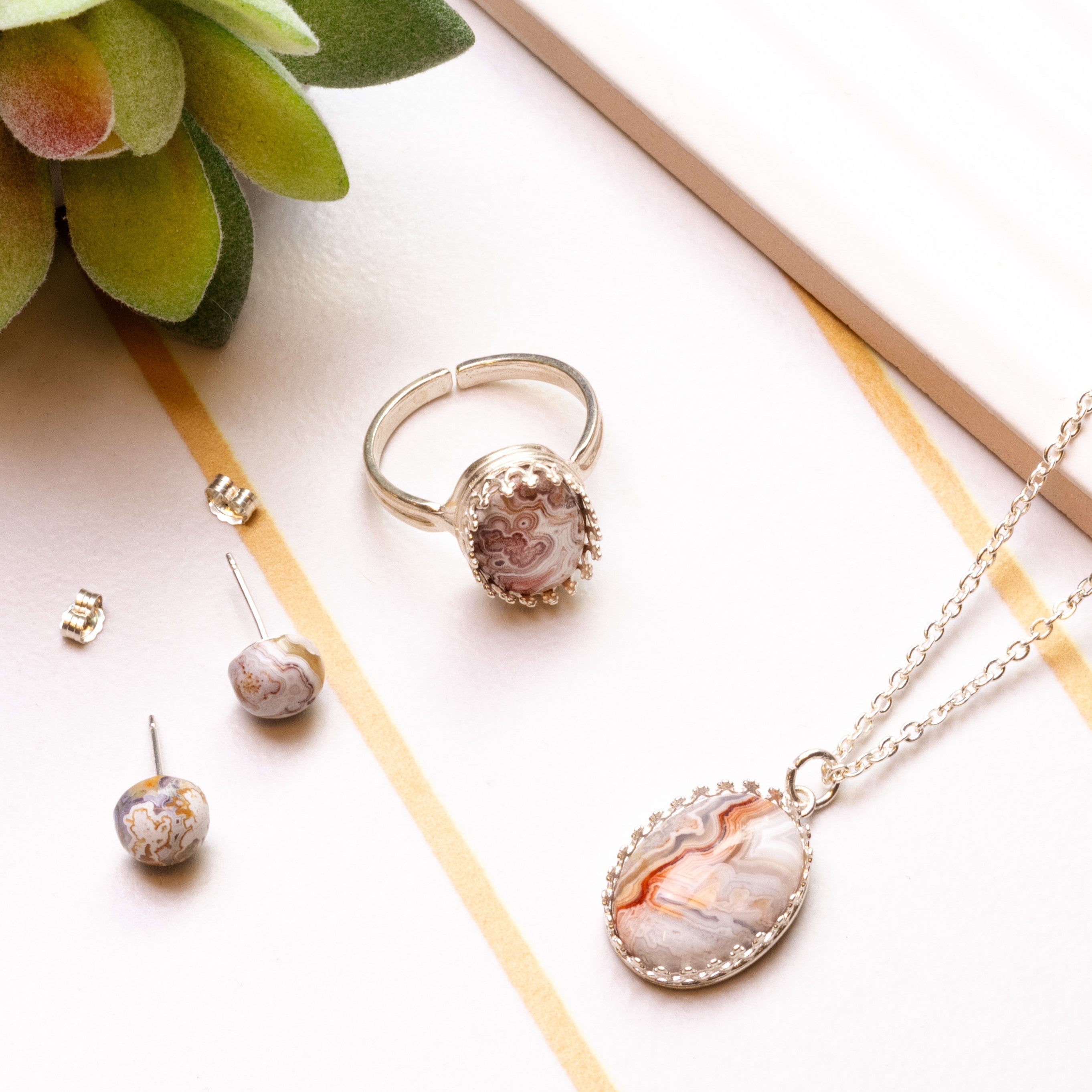 Crazy Lace Agate Cabochons