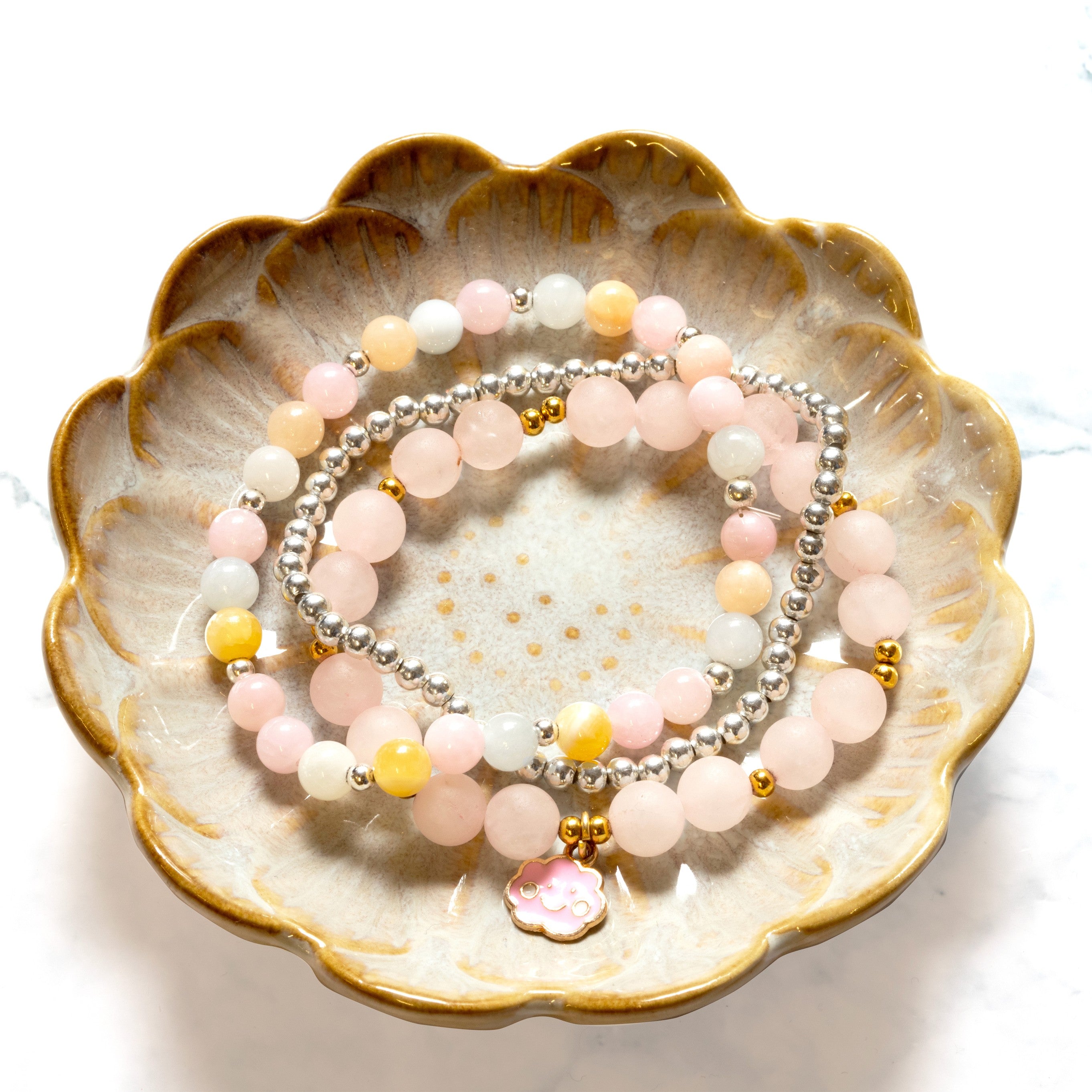 Children's Bracelets Making Kit Pastel Set Of 3