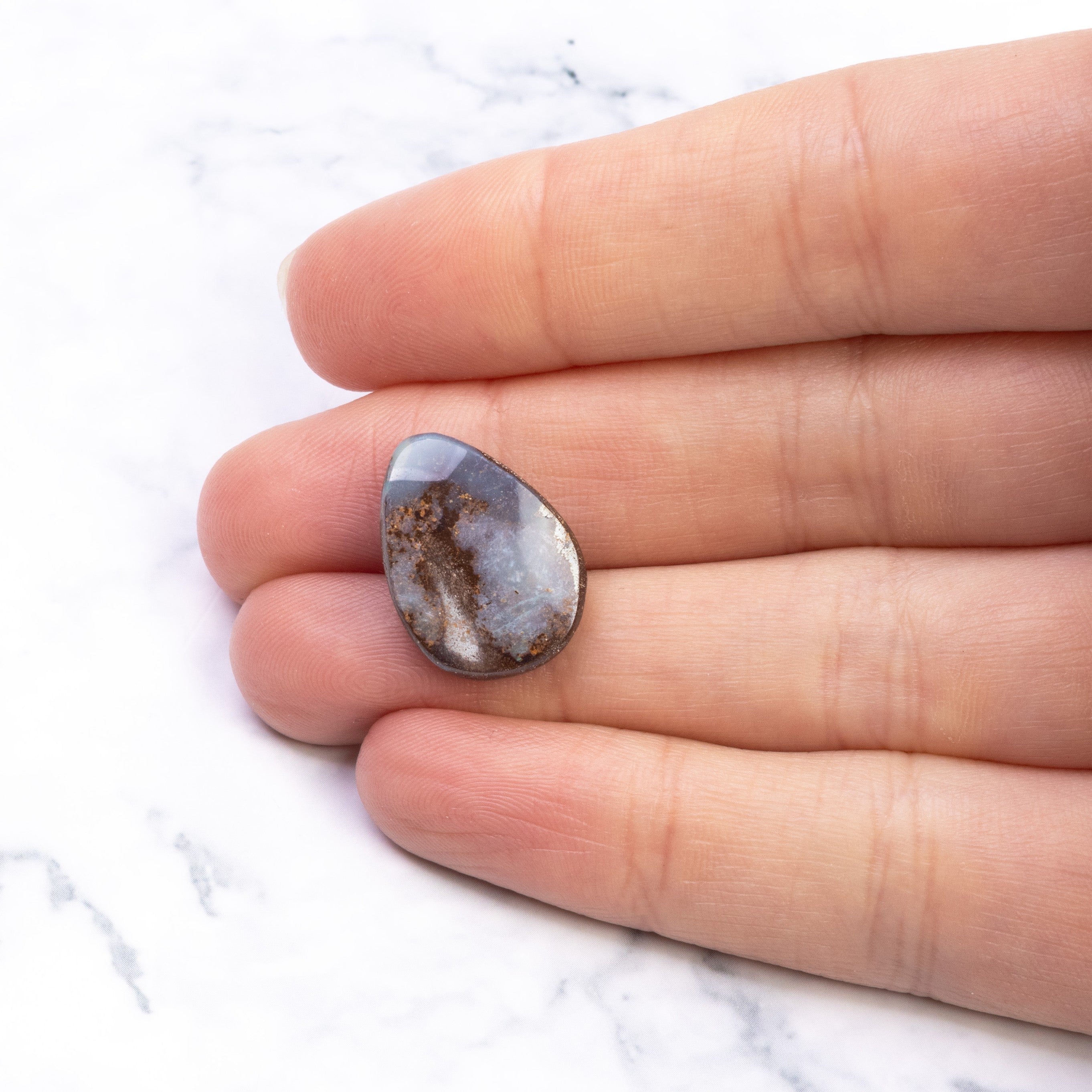 Freeform Australian Boulder Opal Approx 18.5x13.5mm