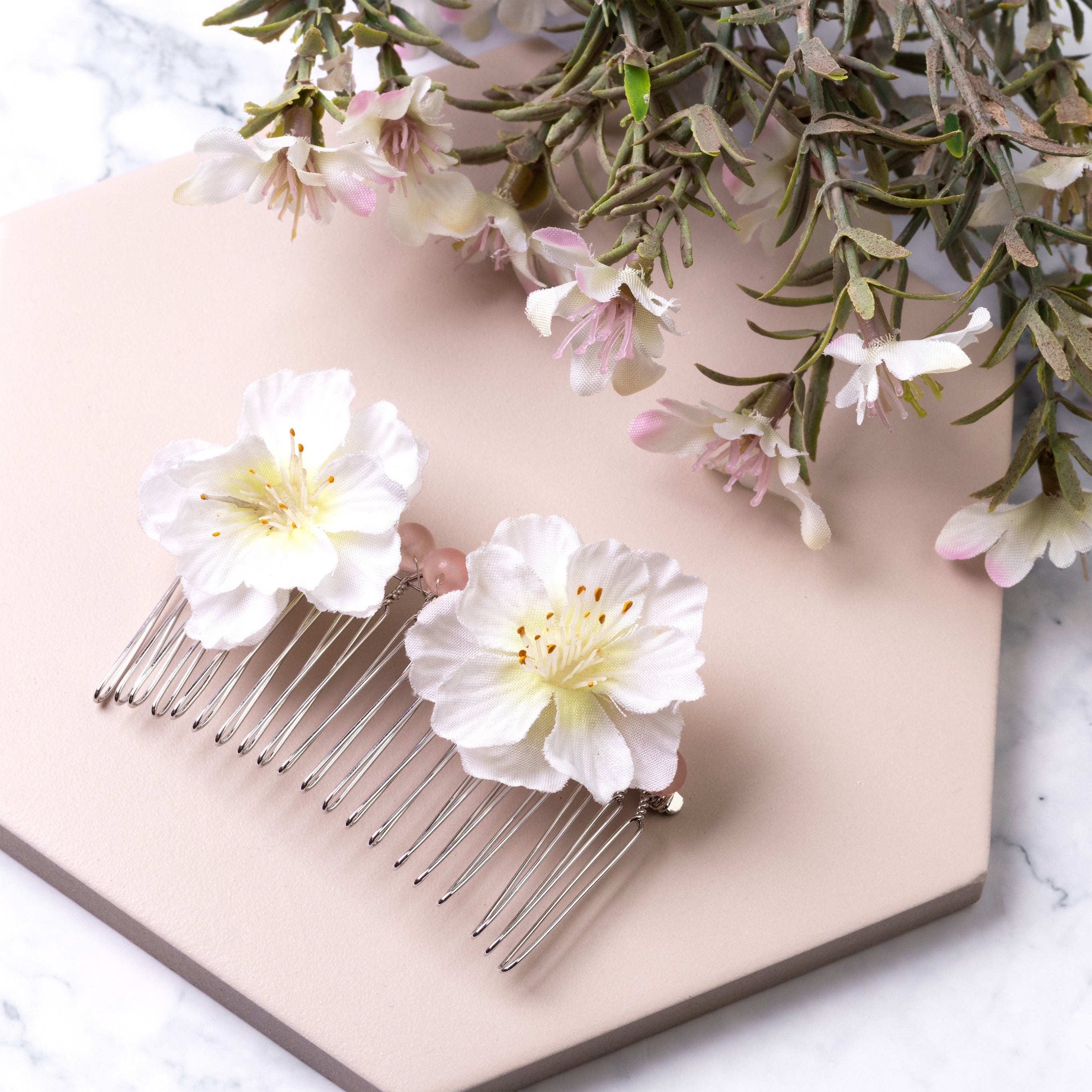 Rhodium Plated Hair Comb