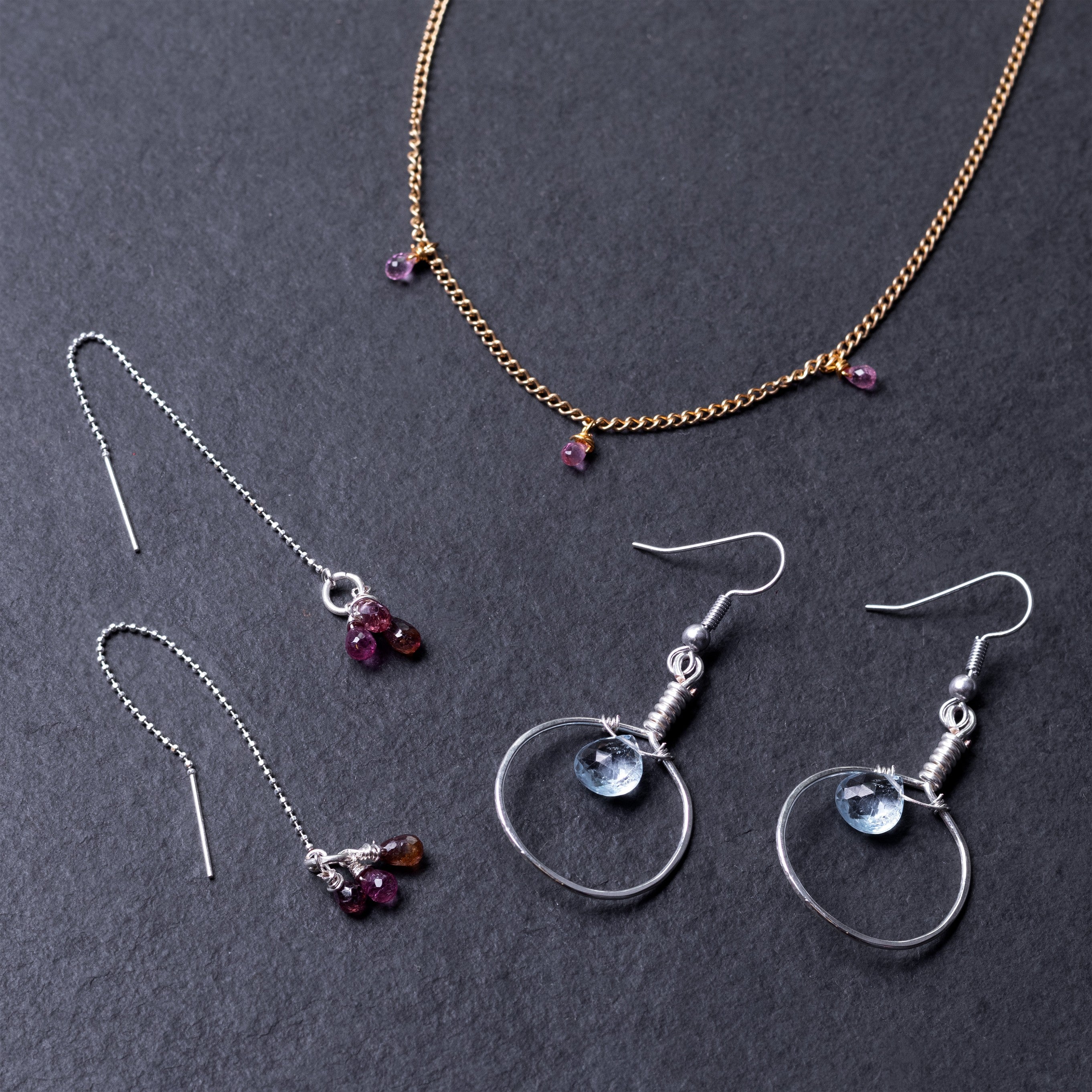 Pink Topaz Faceted Drop Briolette Beads Approx 5x3mm pk10 Beads