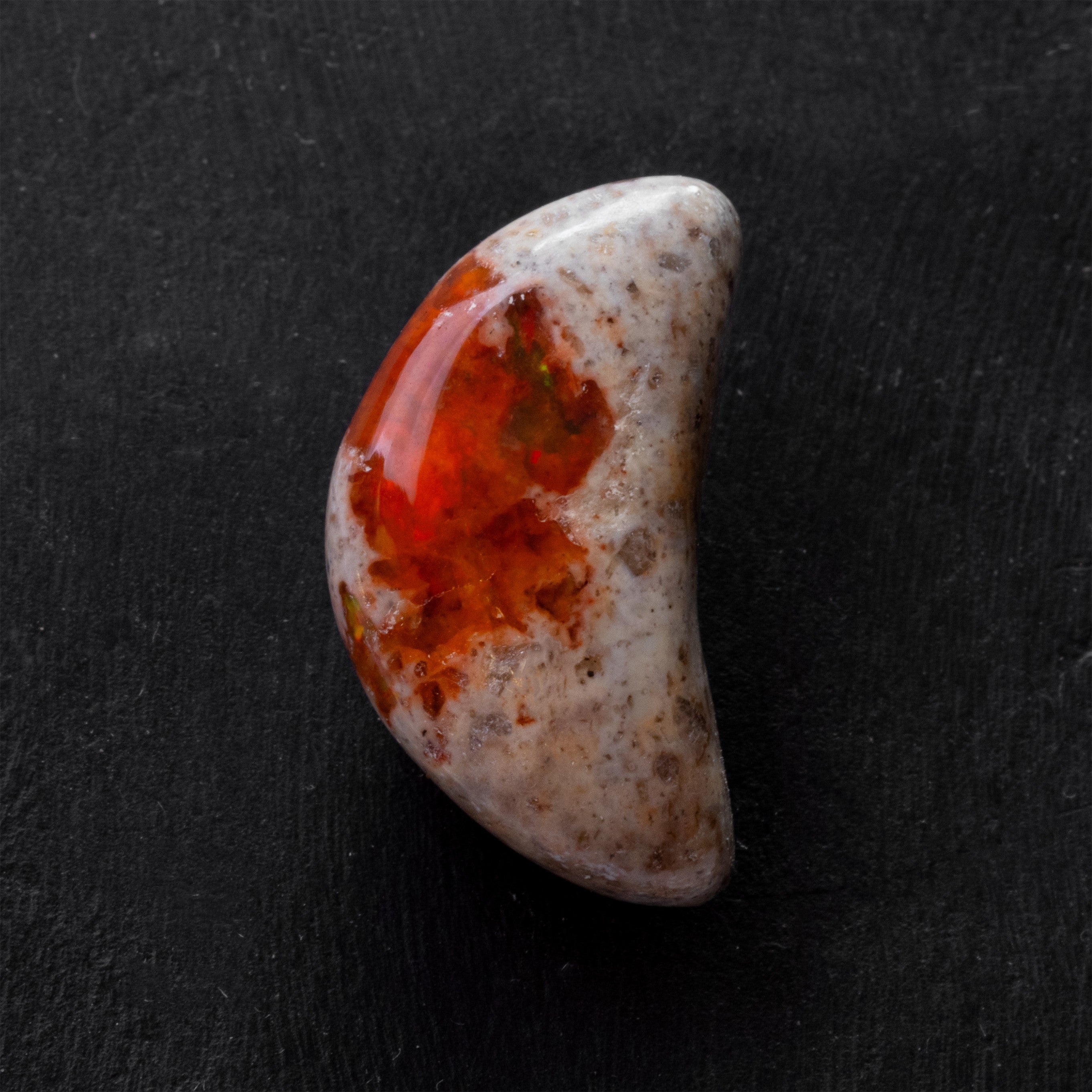Mexican Fire Opal Freeform Cabochon Approx 19.5x15.5mm