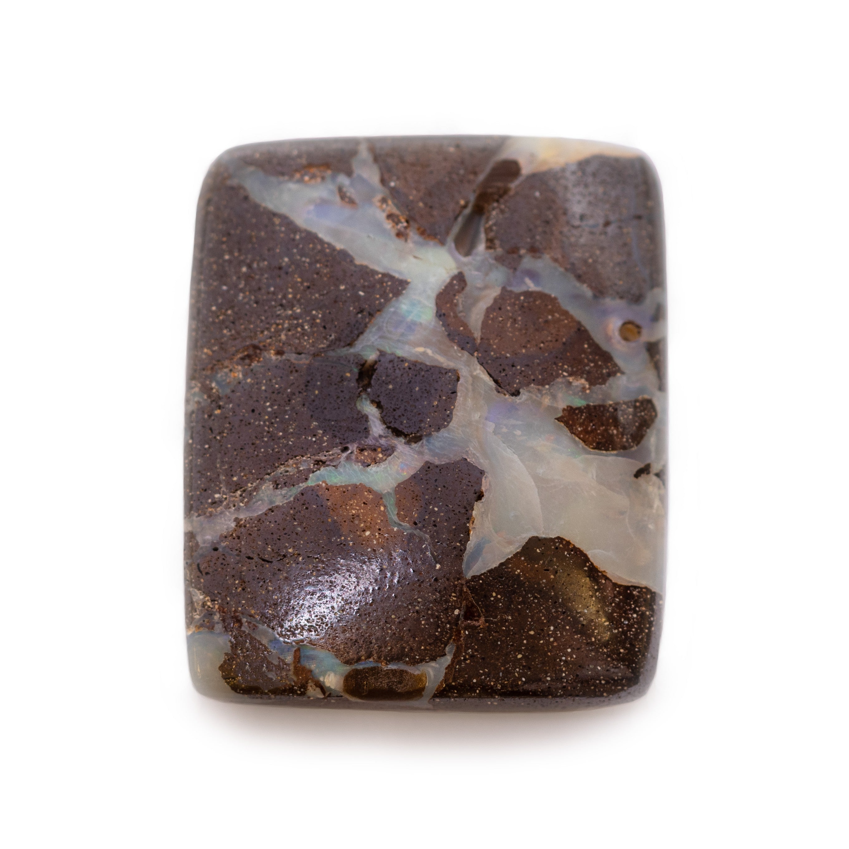 Freeform Australian Boulder Opal Approx 25.5x21mm