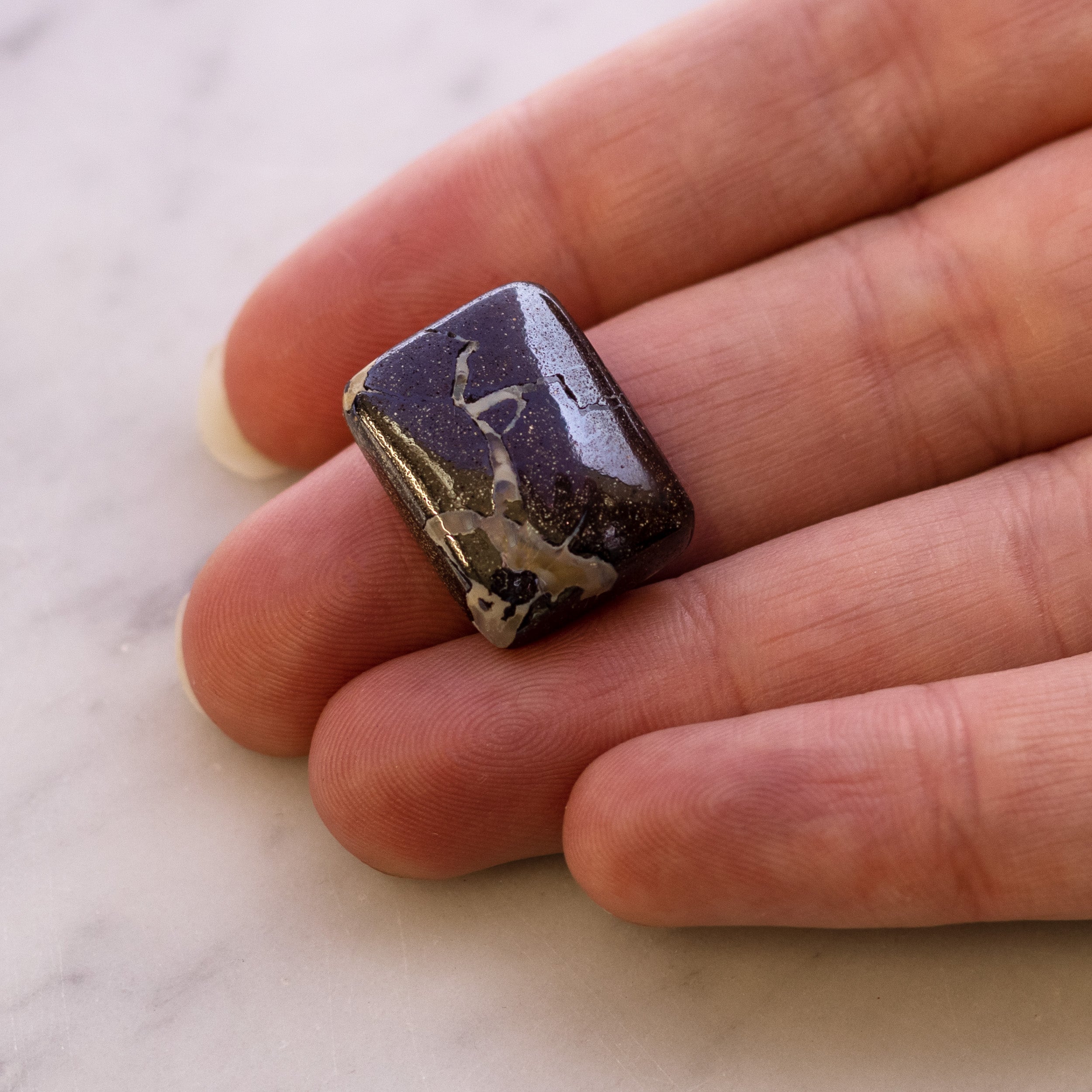 Freeform Australian Boulder Opal Approx 19x14.5mm