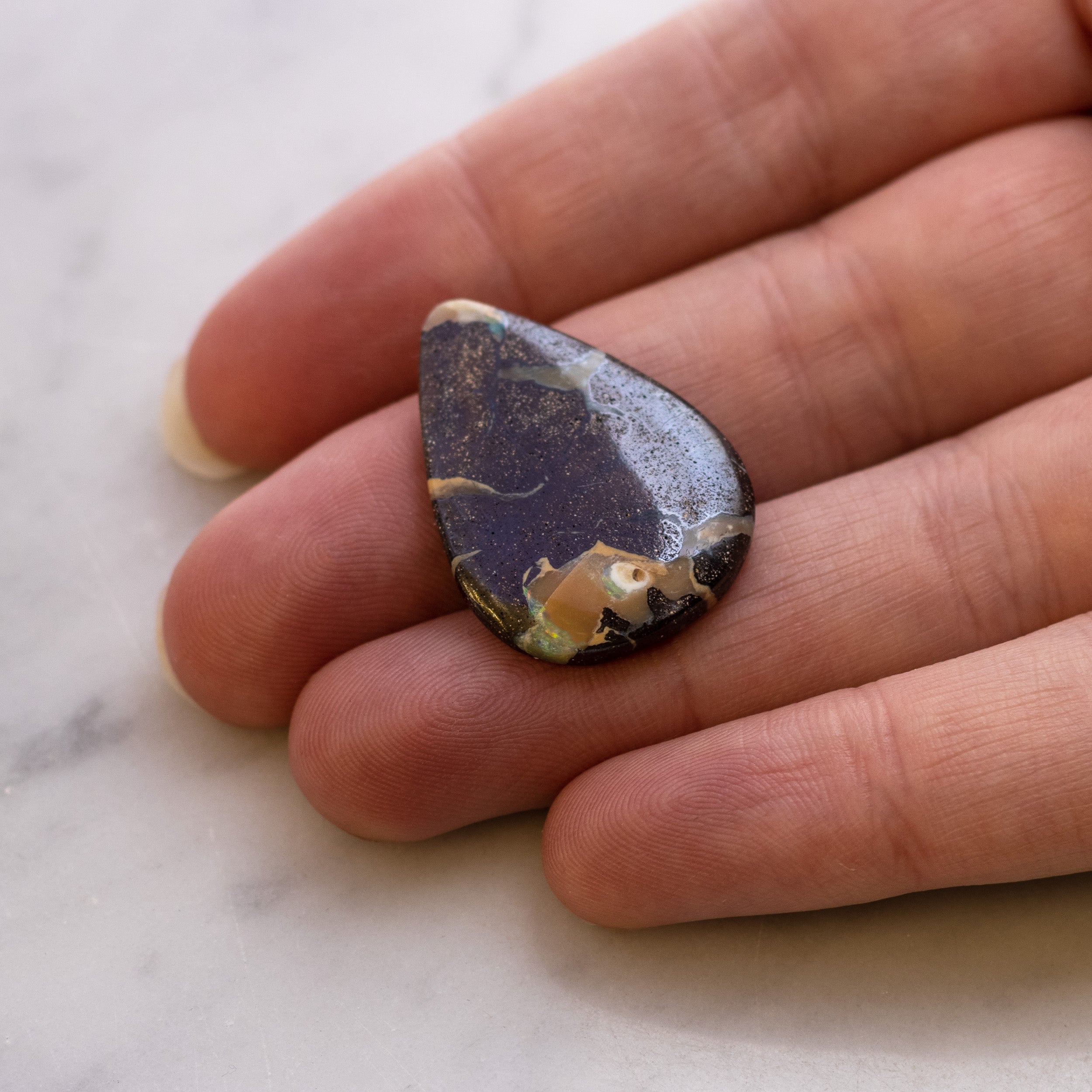 Freeform Australian Boulder Opal Approx 27.5x20mm