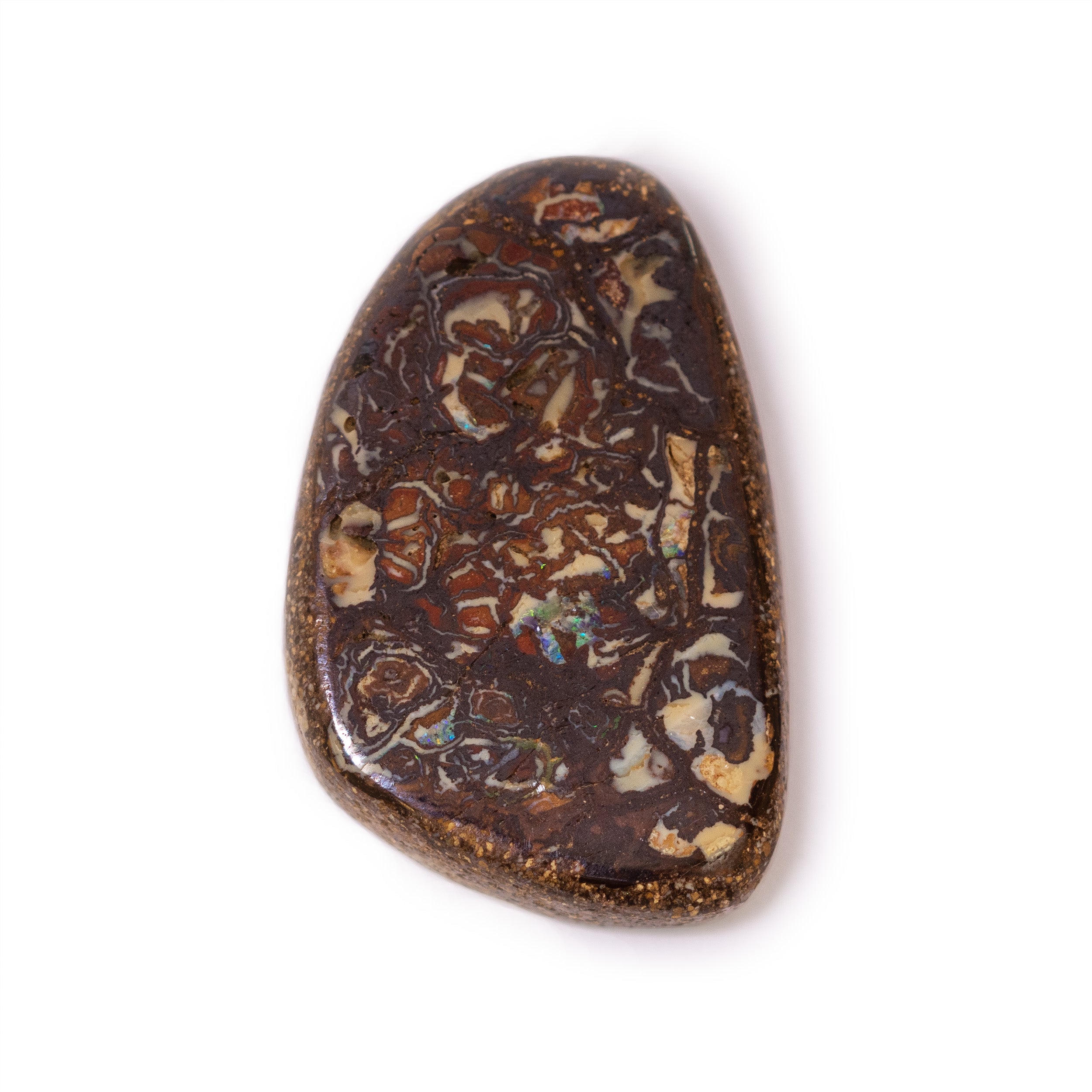 Freeform Australian Boulder Opal Approx 25.5x16.5mm